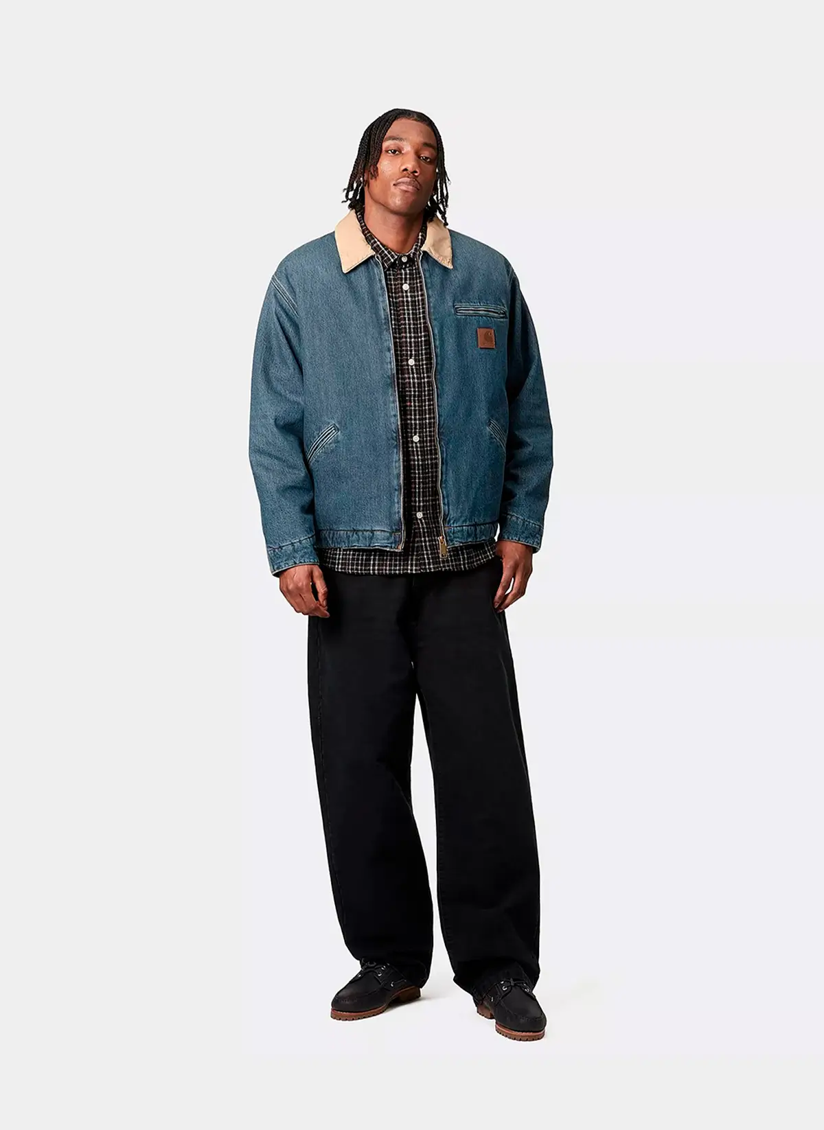 Куртка ‘OG Detroit Jacket’ BLUE / DUSTY H BROWN (WORN USED WASH)