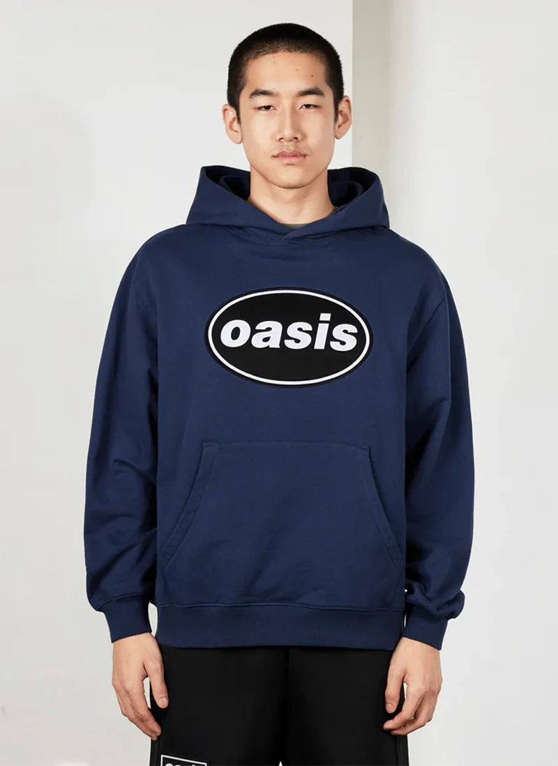 Худи Pleasures х Oasis Knebworth Hoodie  Navy