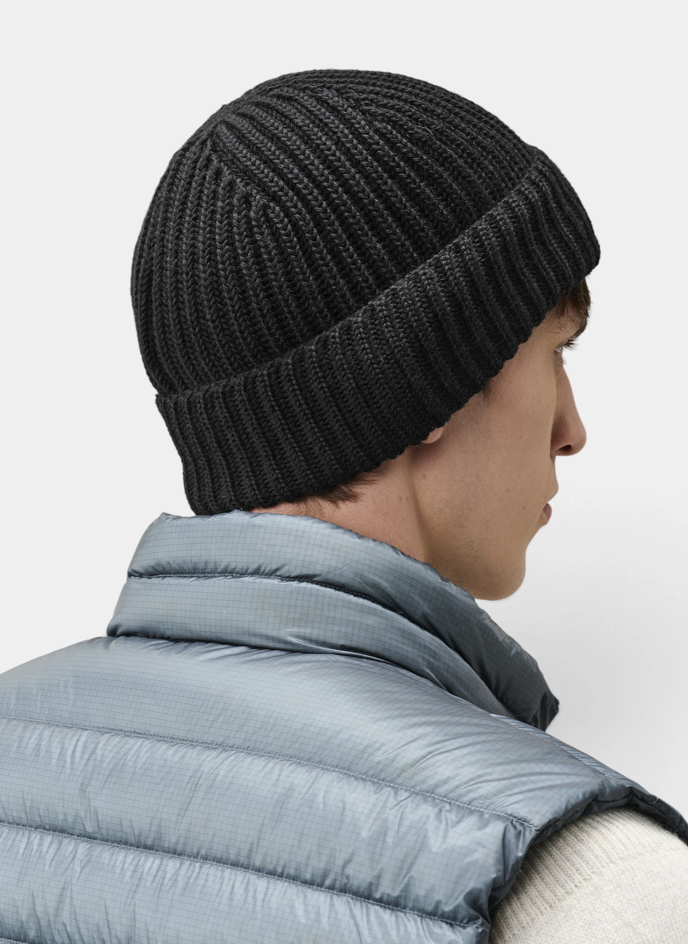 Шапка Extrafine Merino Wool Logo Beanie Black