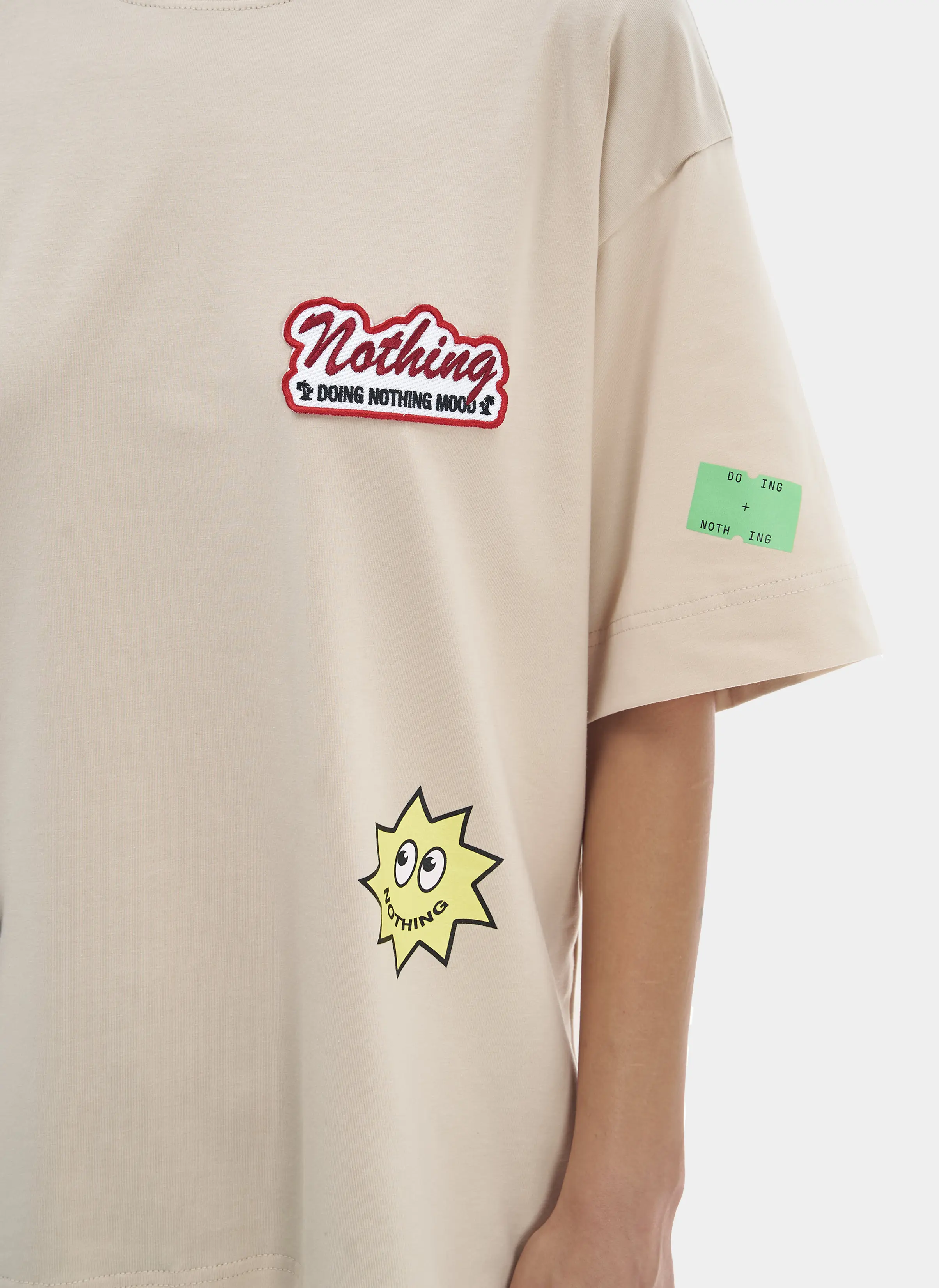 Футболка ZNY Patches Beige