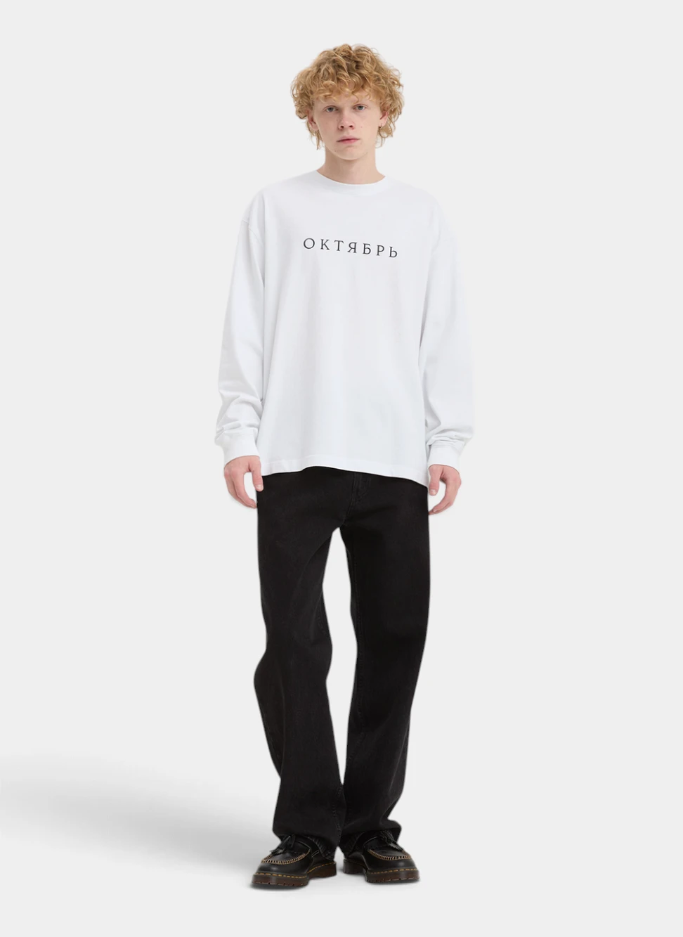 Лонгслив OG Logo LS Tee White