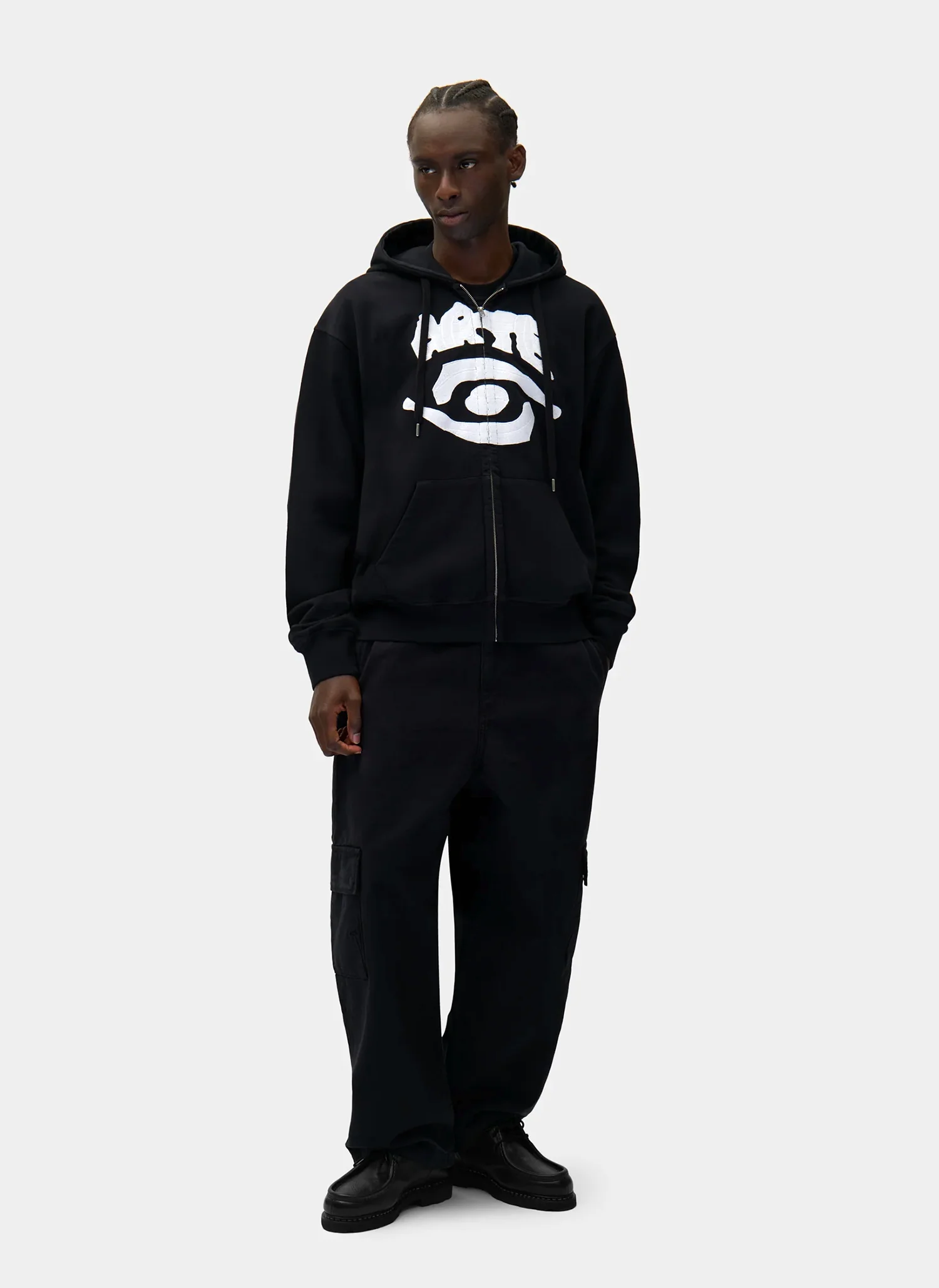 Худи на молнии Eye Front Zip Hoodie Black