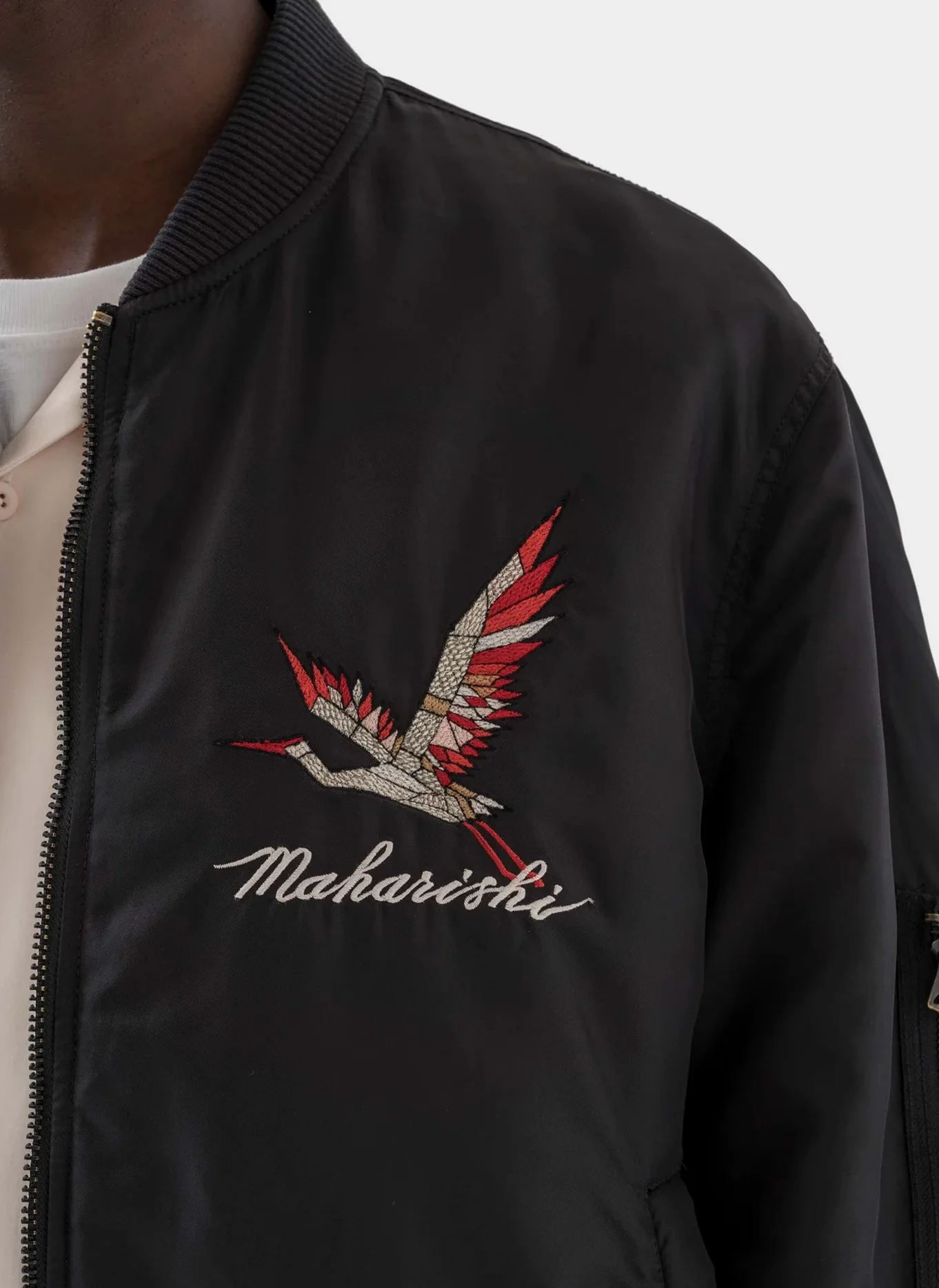 Бомбер Year of the Crane MA1 Jacket  Black