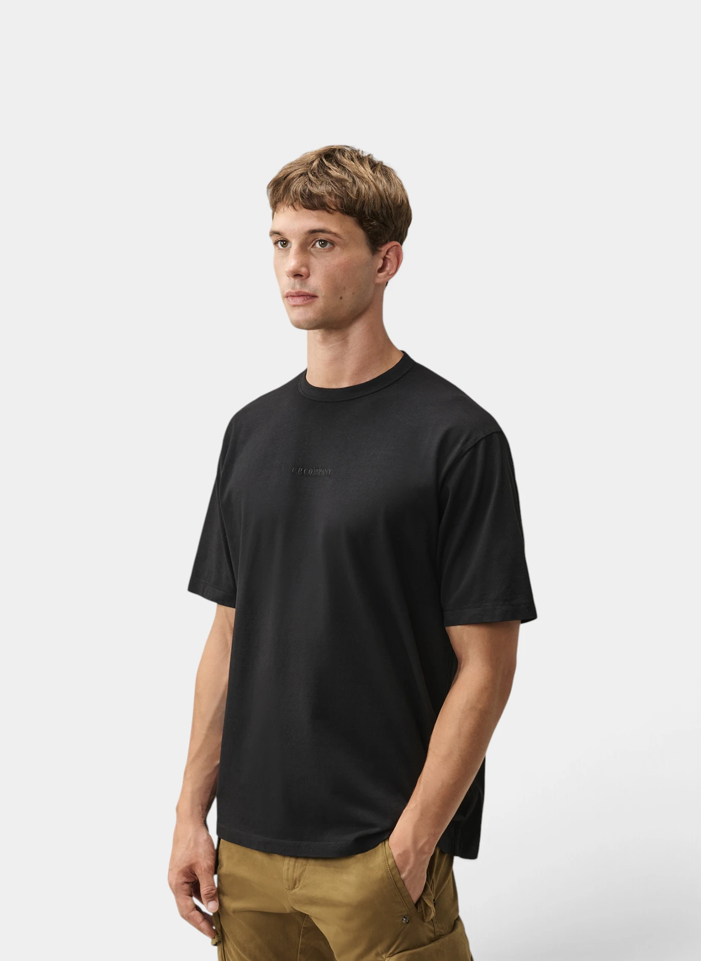 Футболка Open End 20/1 Jersey Short Sleeve Logo T-Shirt Black