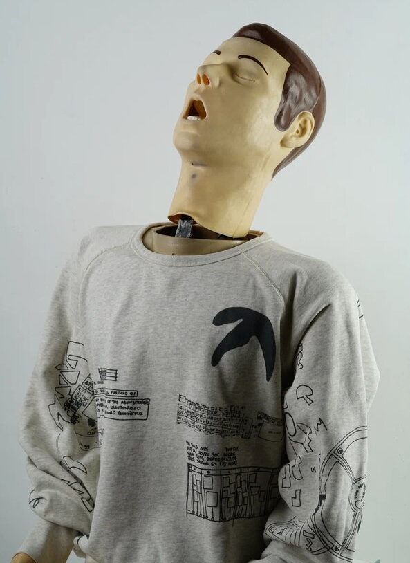 Свитшот .Solutions + NUMBER 3 A—Sketch Sweatshirt Old Grey
