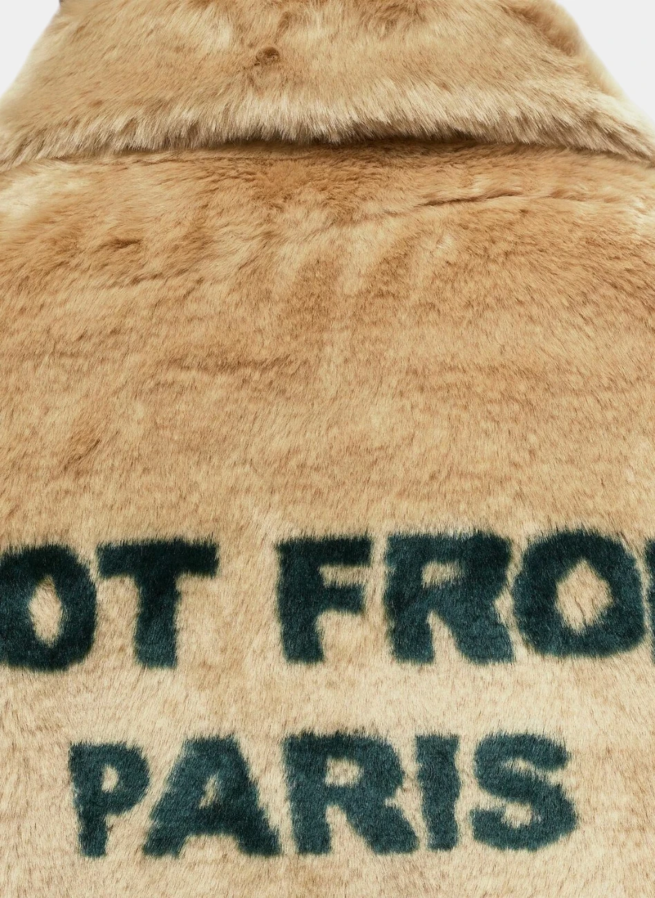 Куртка La Fausse Fourrure Slogan Beige
