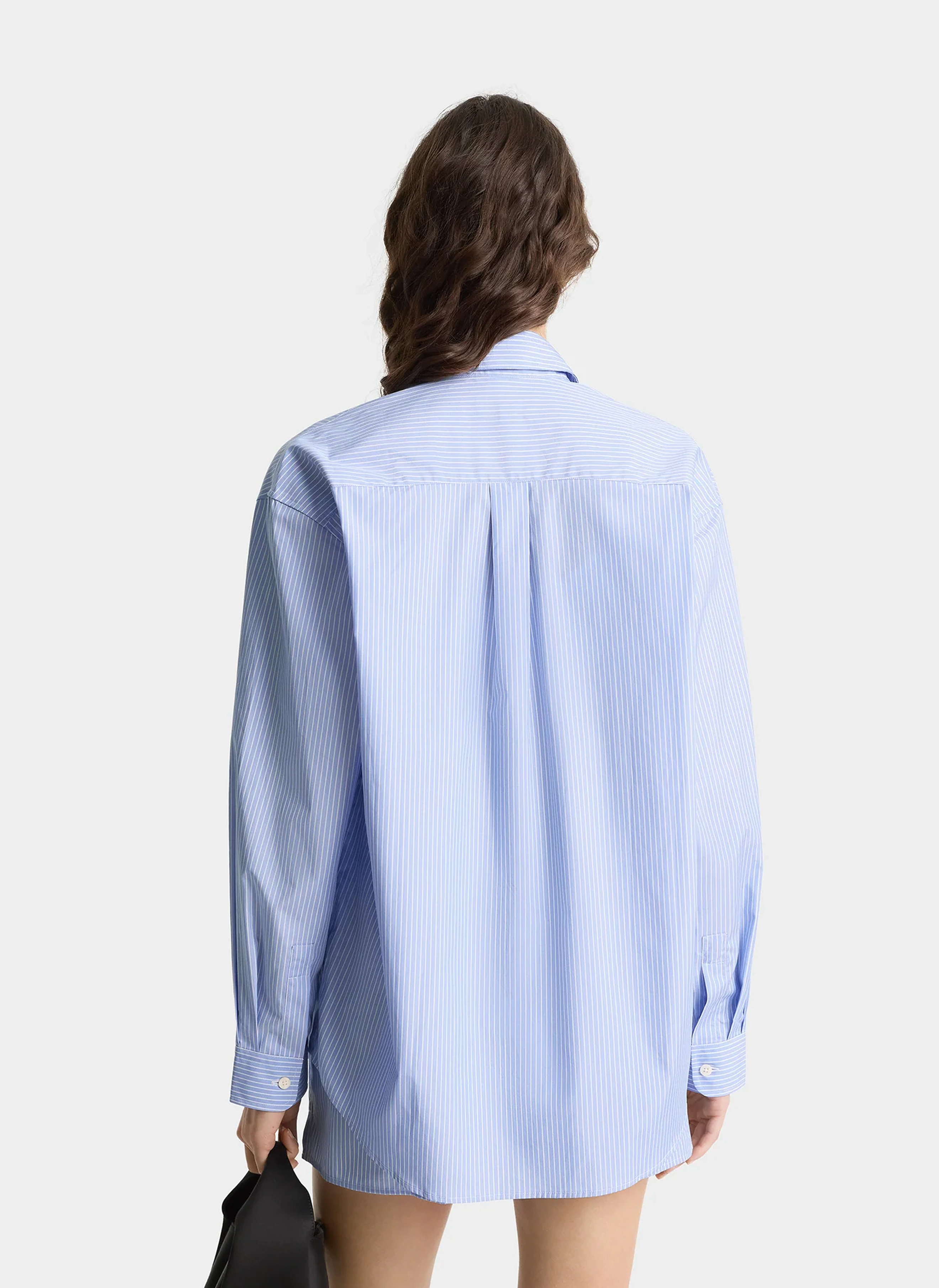 Рубашка SRC Oversized Shirt Light Blue Striped