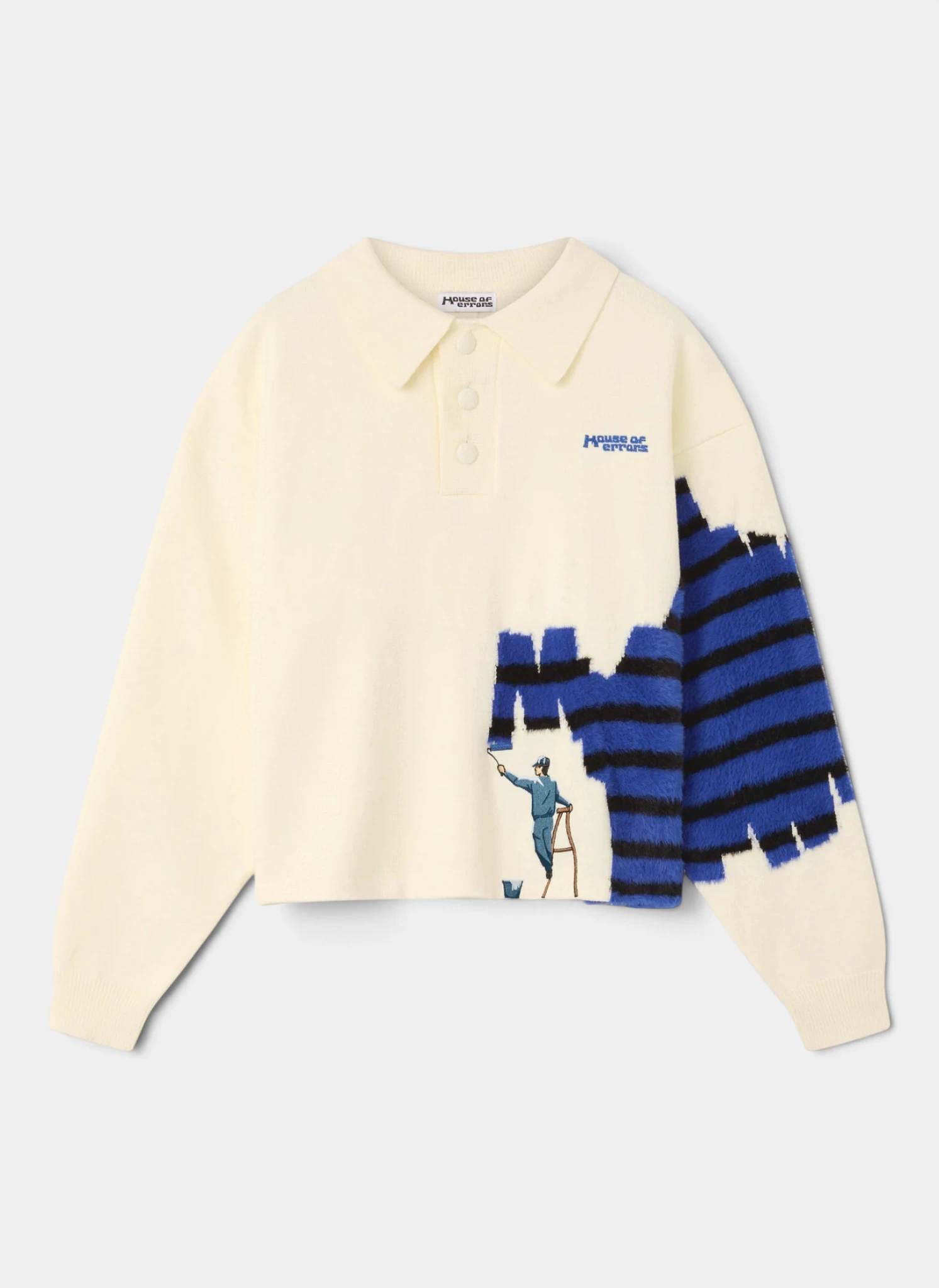 Поло Knitted Wall Painter Rugby Cream/Striped