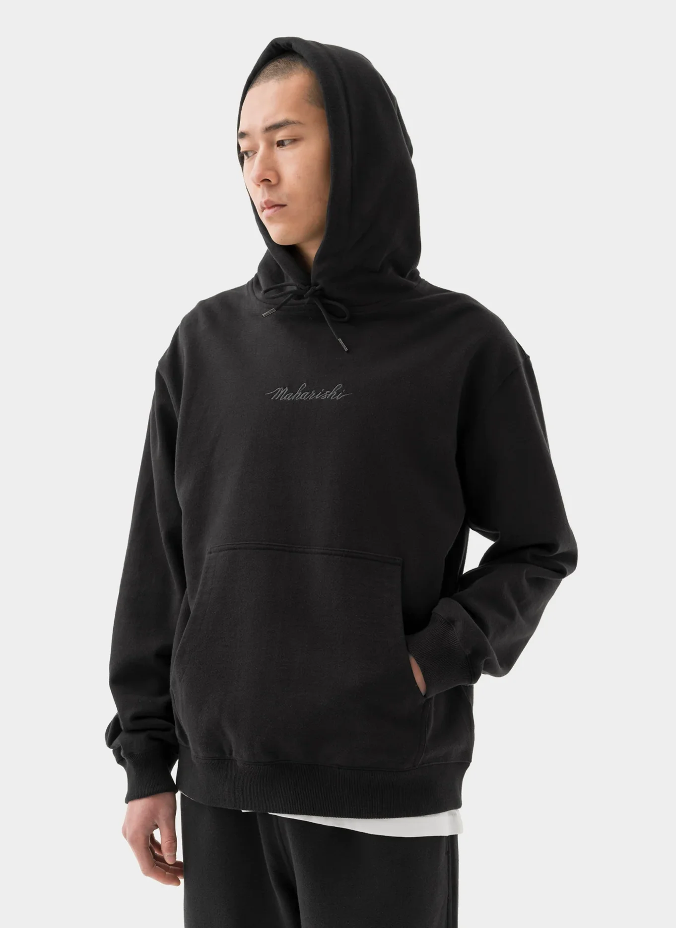 Худи Maharishi Organic Hooded Sweat  Black