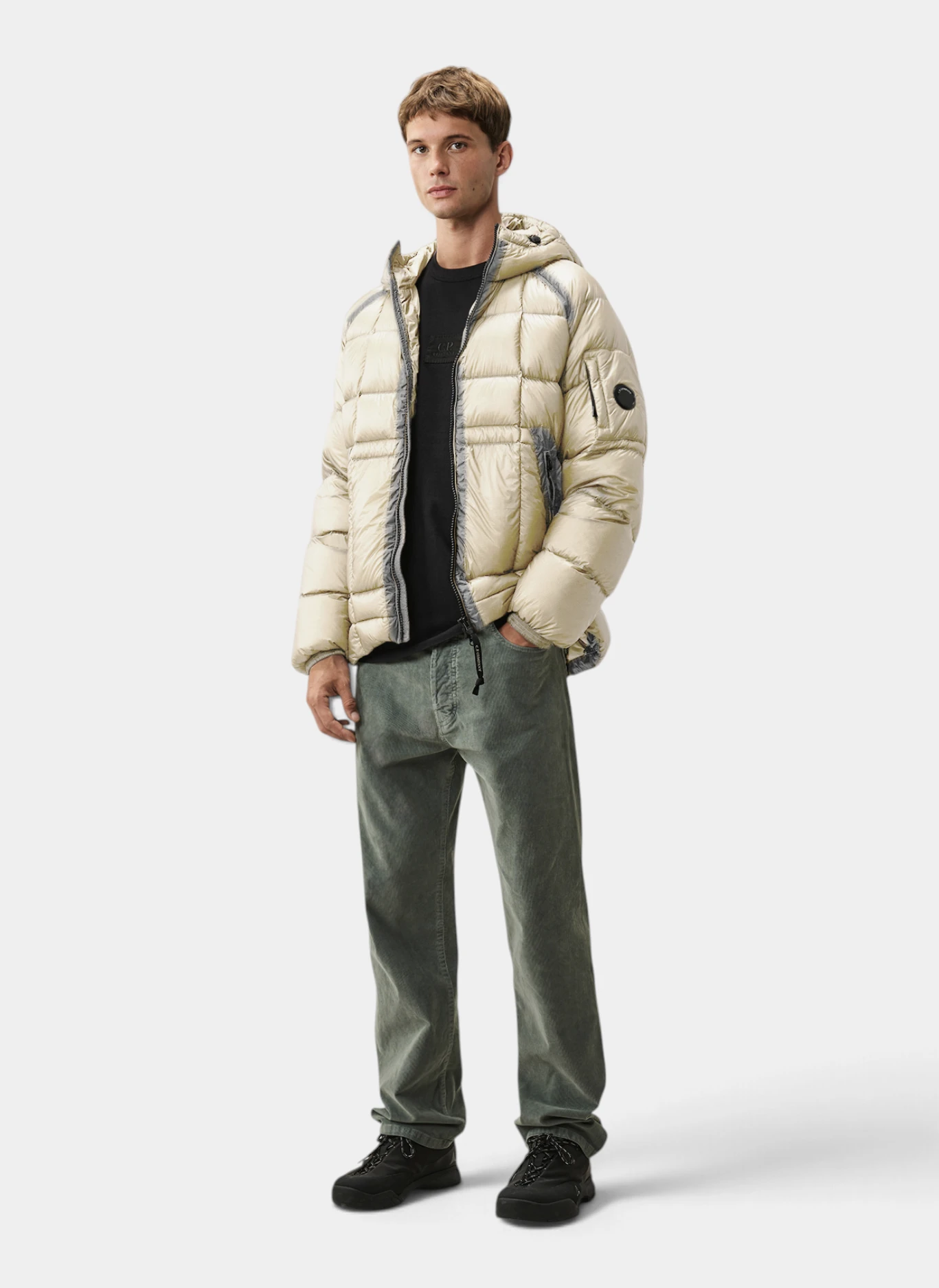 Пуховик D.D. Shell Hooded Down Jacket Silver Birch