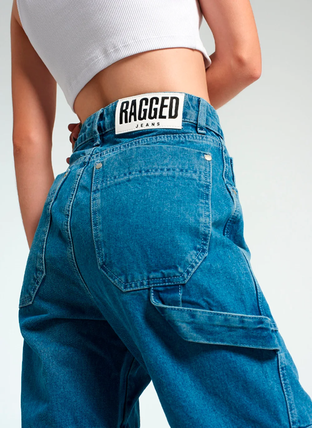 Джинсы женские ‘Straight Combat’ Light Blue