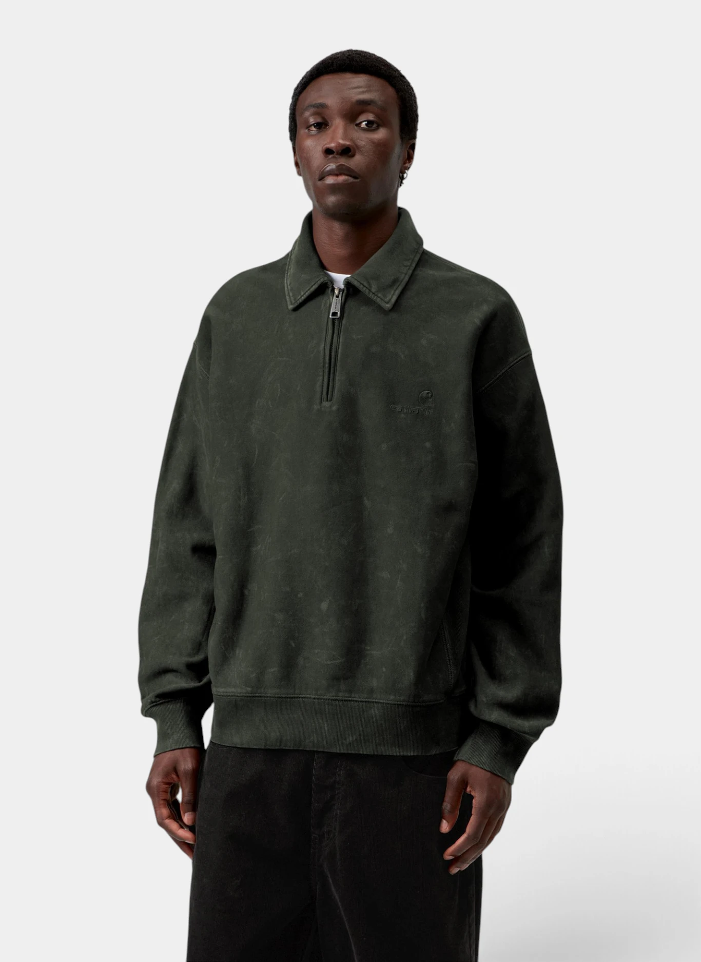 Свитшот-поло Lambert Polo Sweat Raven (Moon Wash)