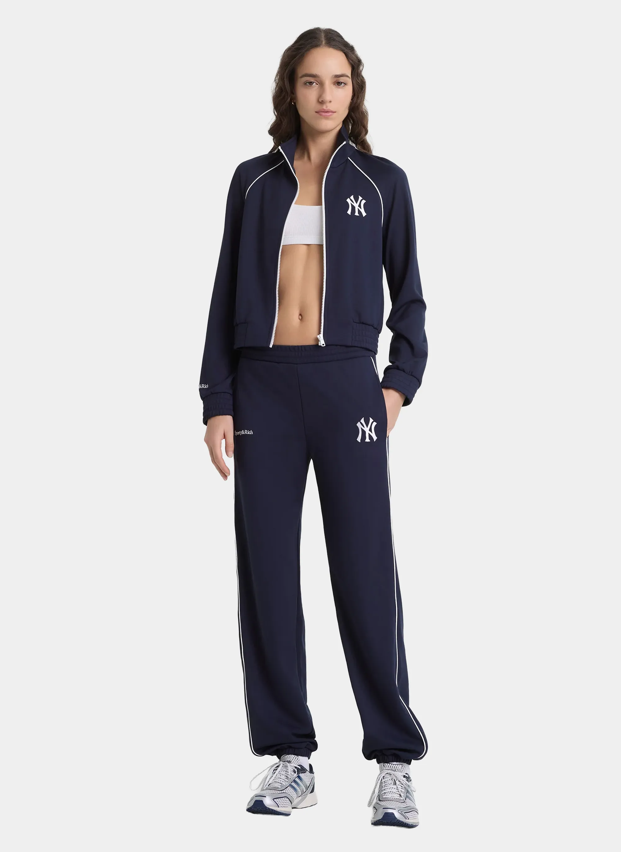 Олимпийка Heritage Yankees Serif Retro Track Jacket Dark Navy