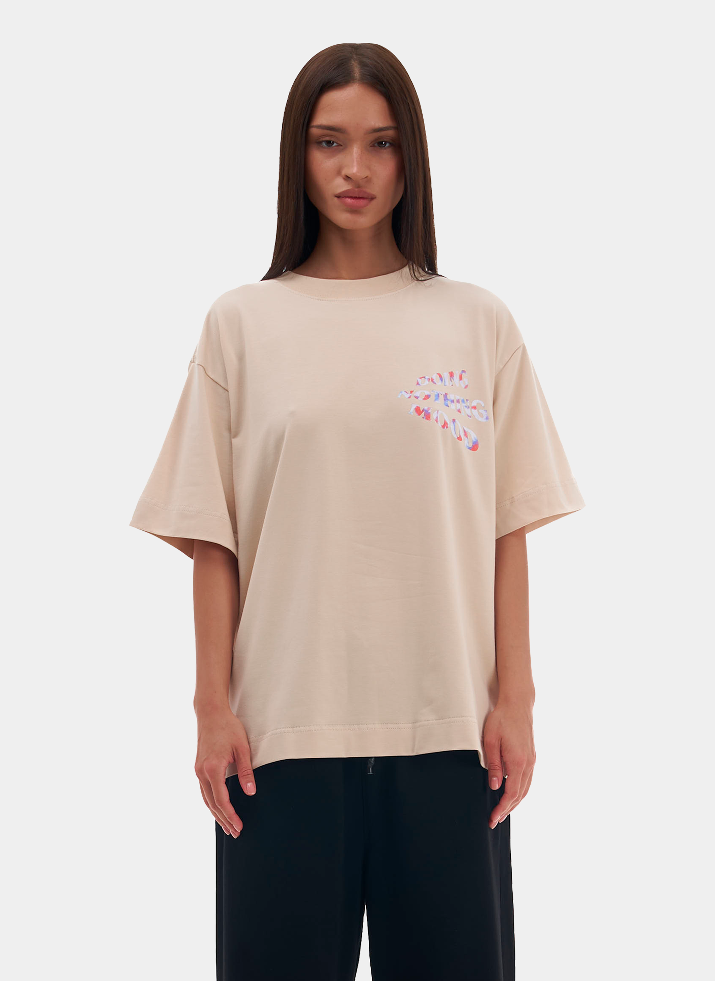 Футболка ZNY Doing Nothing Beige