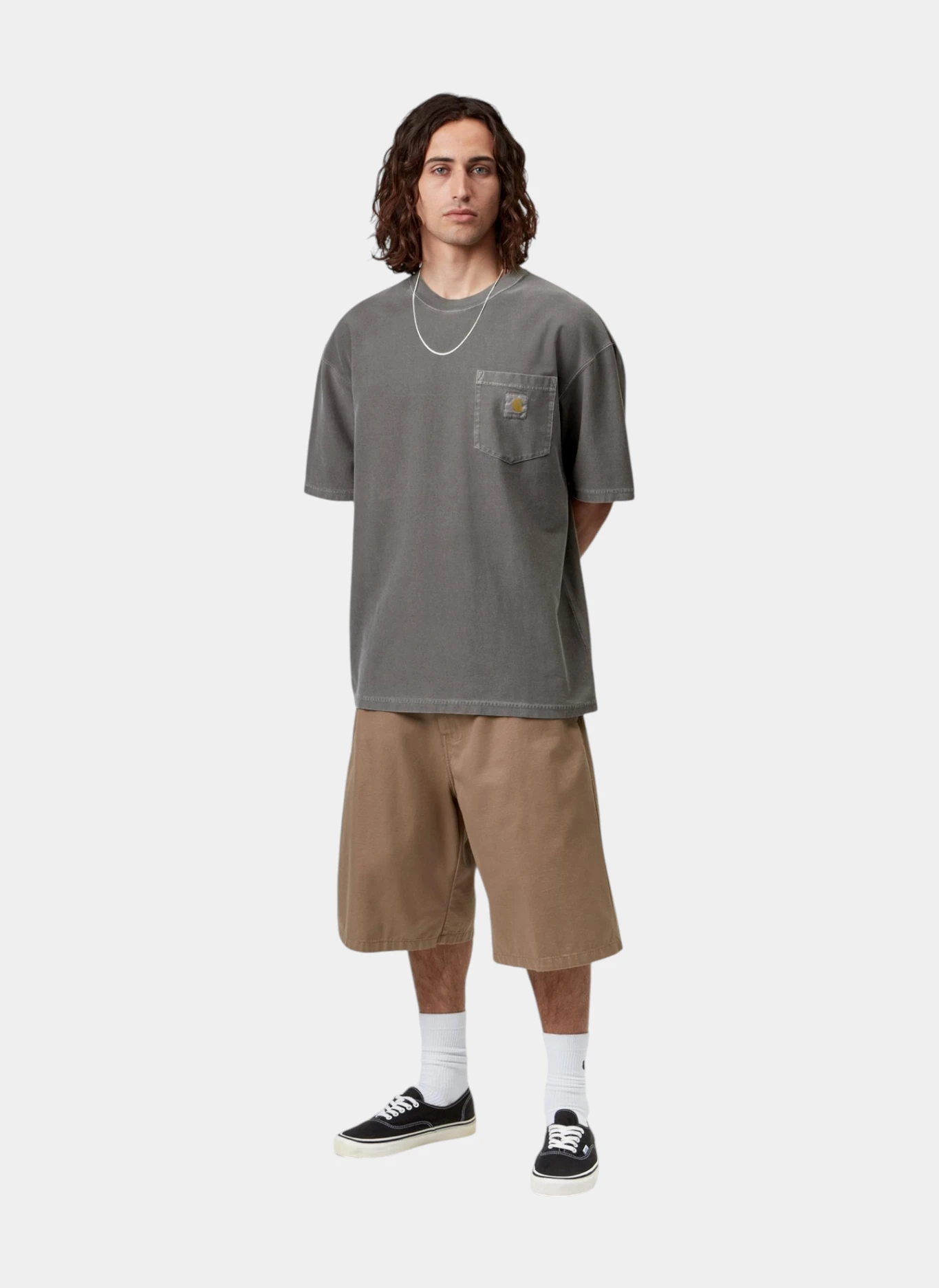 Футболка S/S Loose Pocket T-Shirt Black (Garment Dyed)