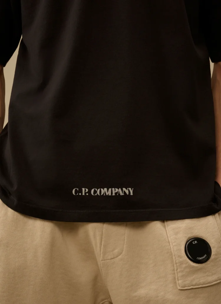 Футболка 24/1 Piquet Pigment Dyed Short Sleeve T-Shirt Black