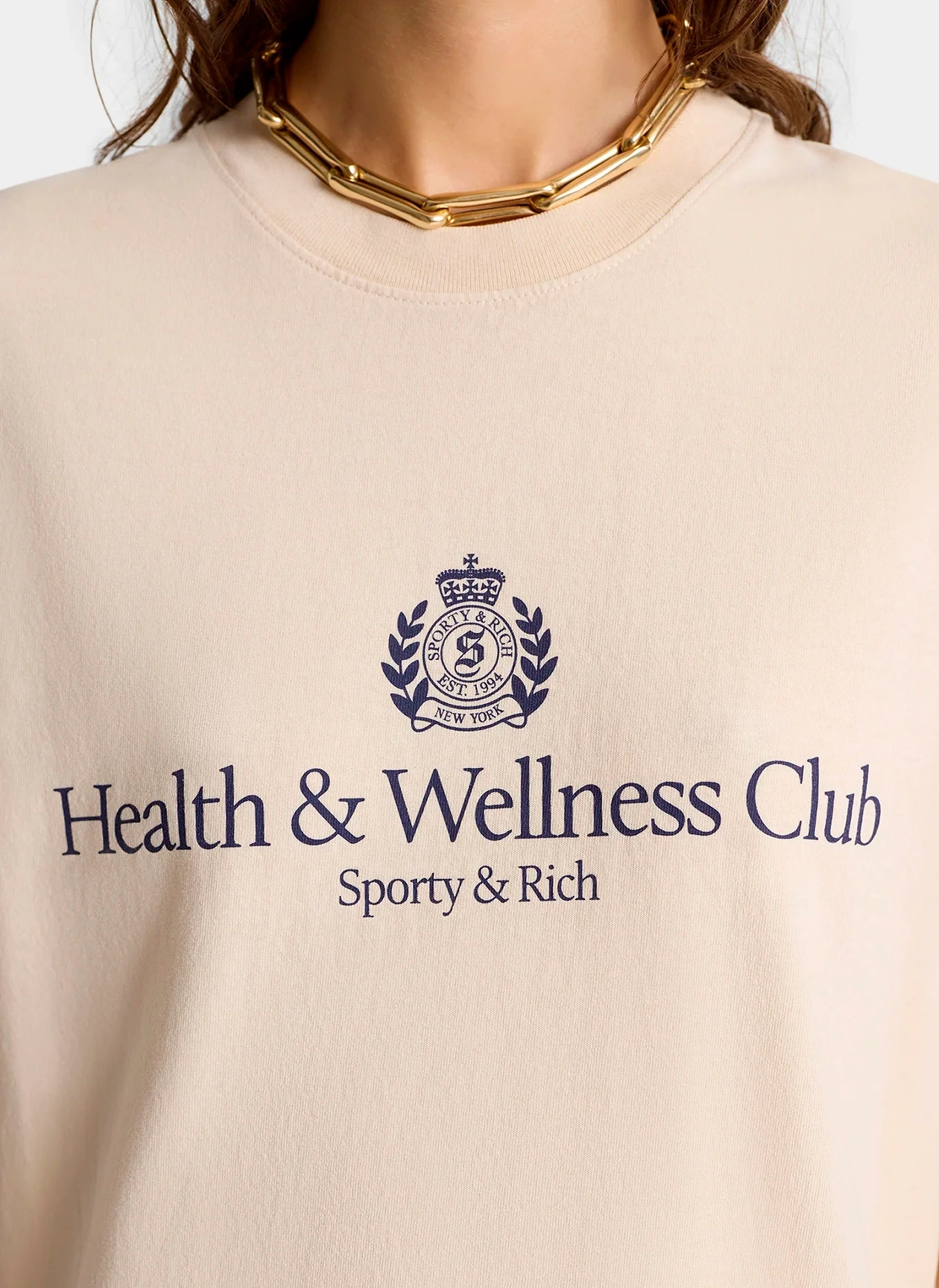 Футболка H&W Crest T-Shirt Cream