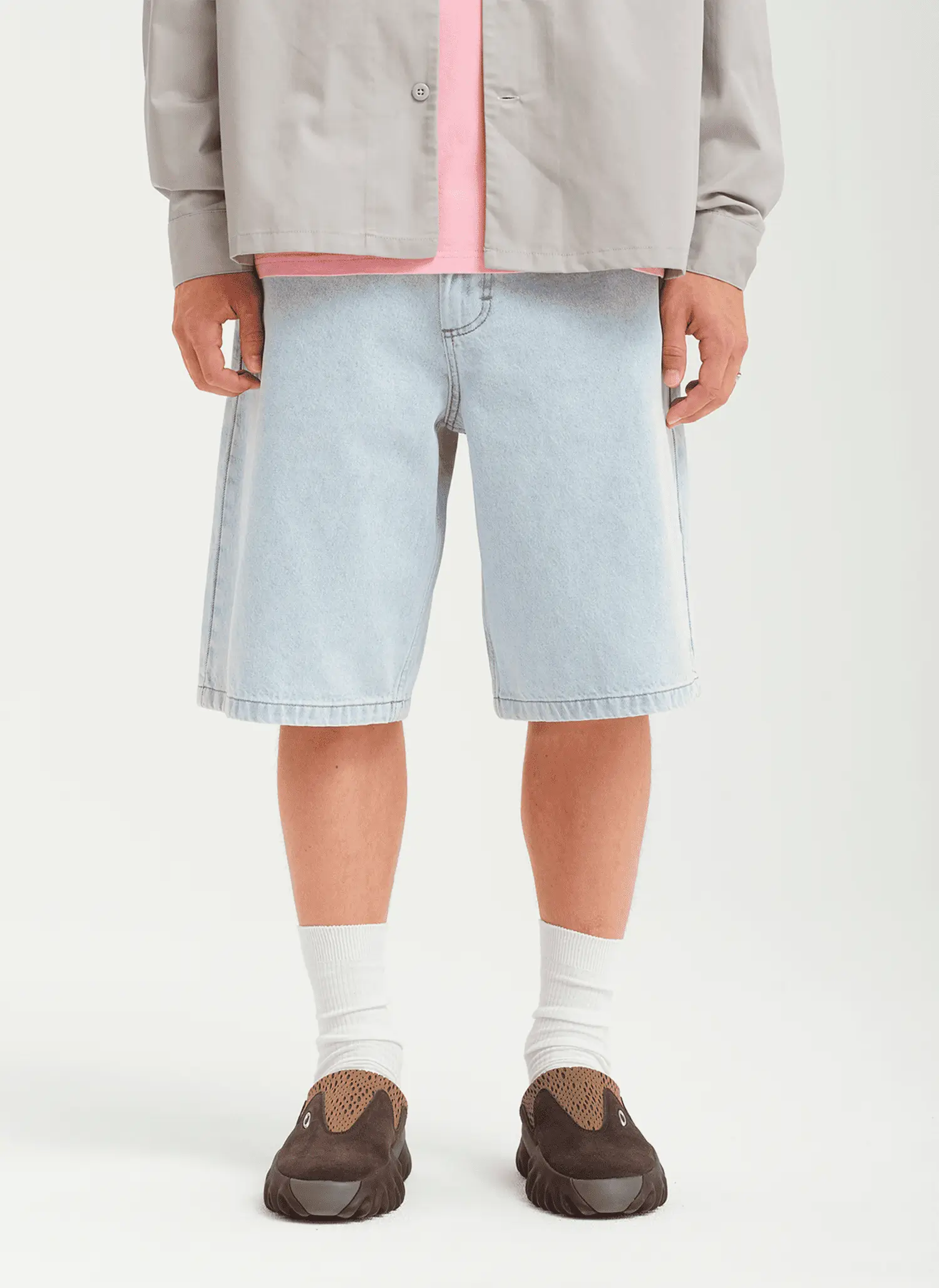 Шорты Og Logo Baggy Denim Shorts BLUE HEAVY STONE BLEACHED