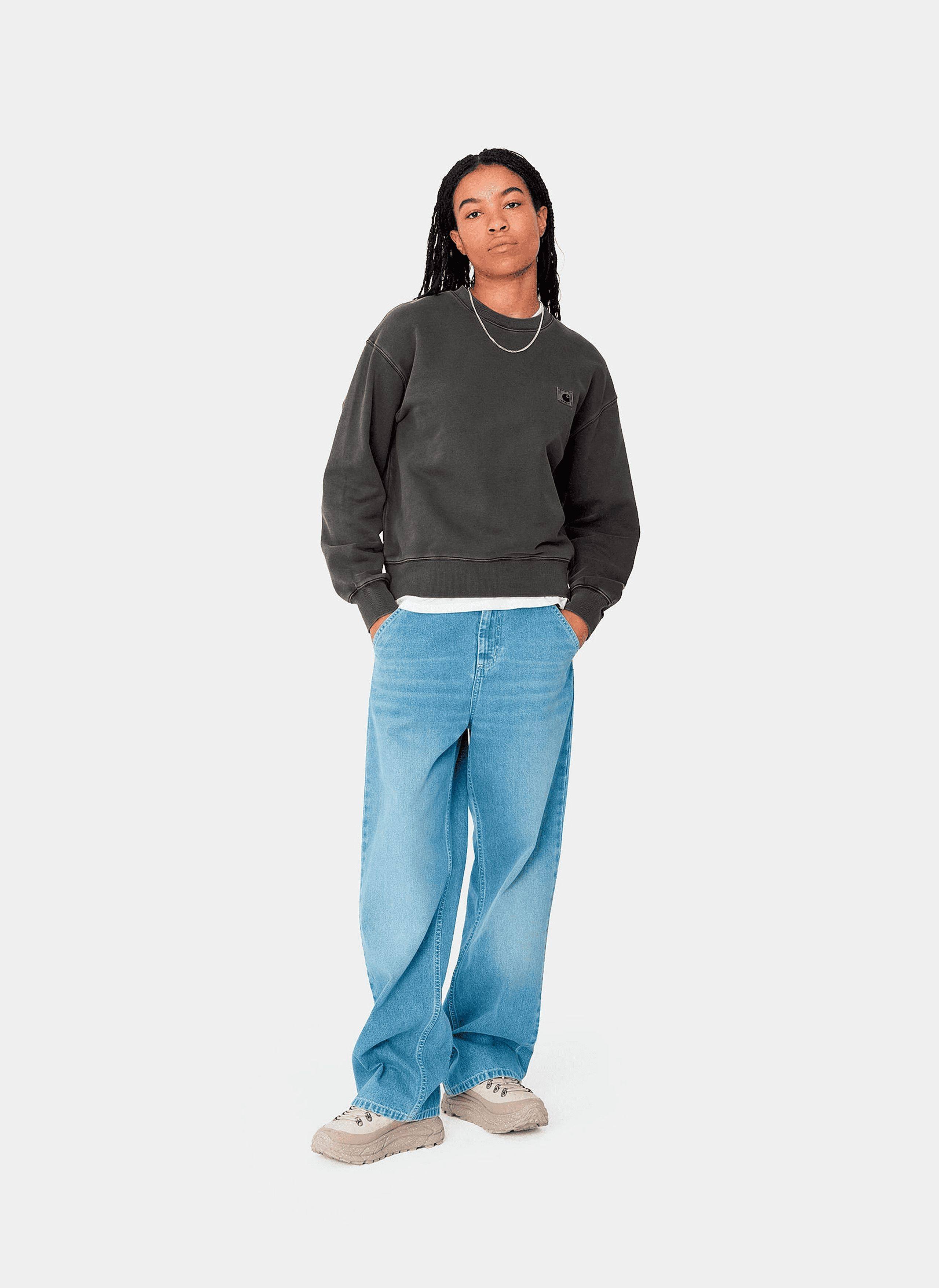 Свитшот женский W Nelson Sweatshirt Graphite (Garment Dyed)