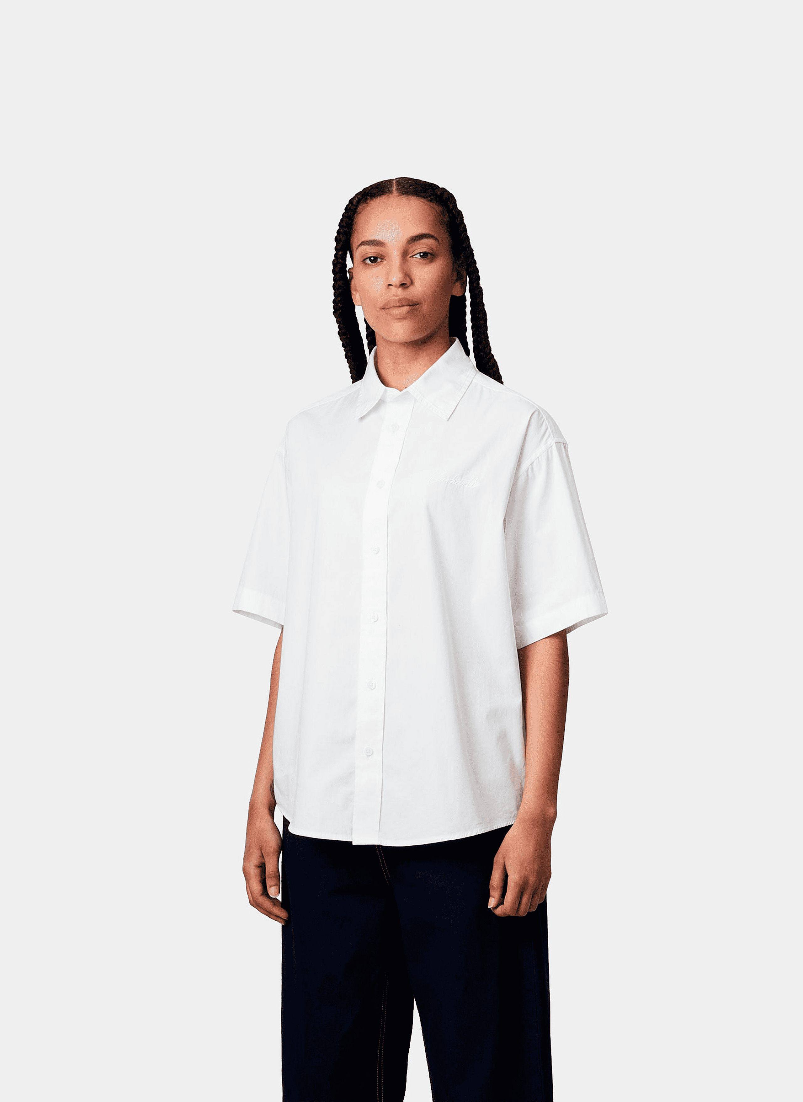 Рубашка женская W S/S Jaxon Shirt White / White Рубашка женская W S/S Jaxon Shirt White / White