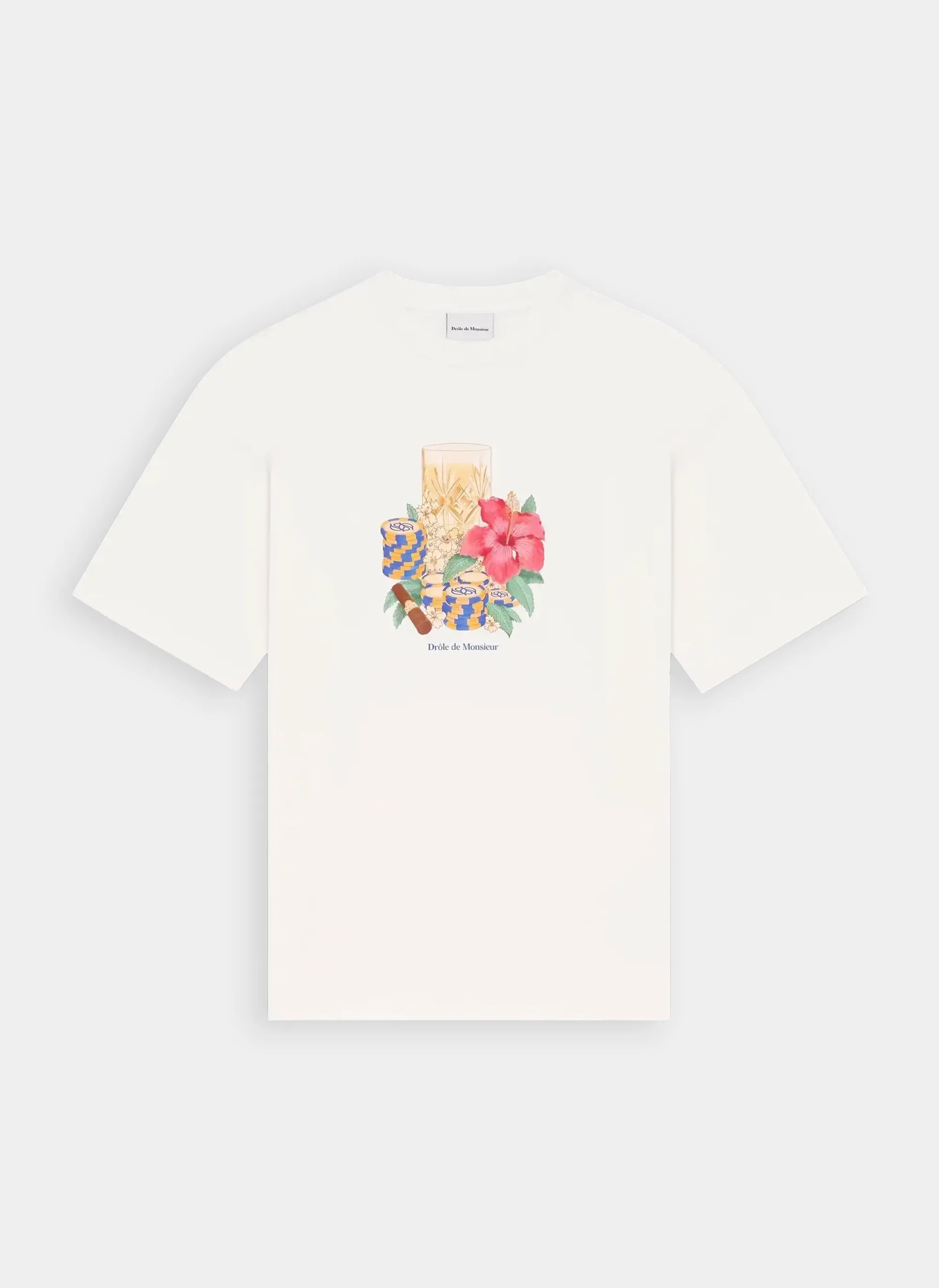 Футболка Hibiscus Club Off White