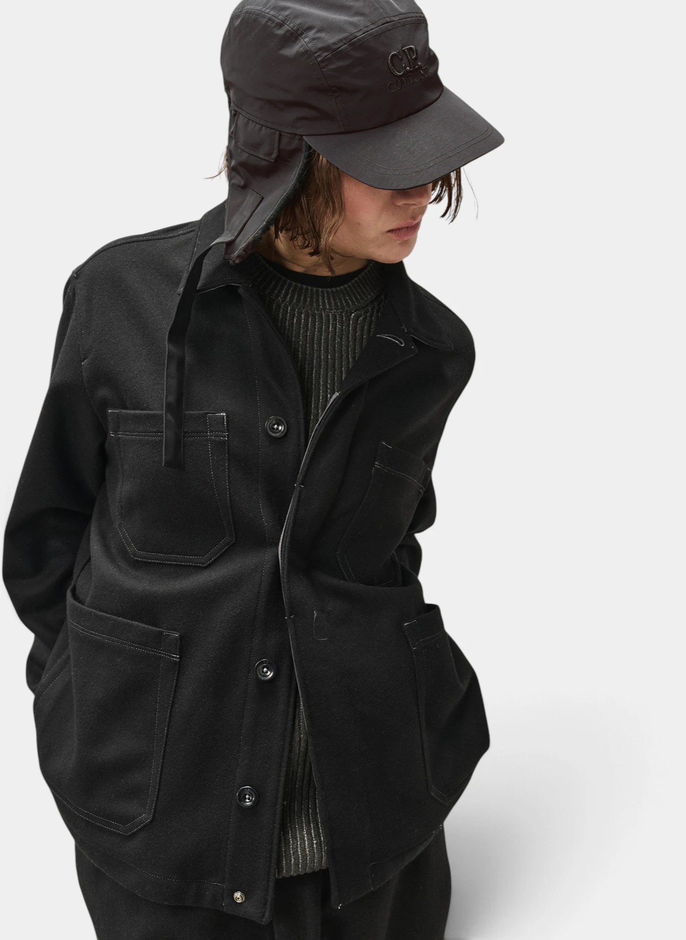 Кепка Chrome-R Earflap Hat Black