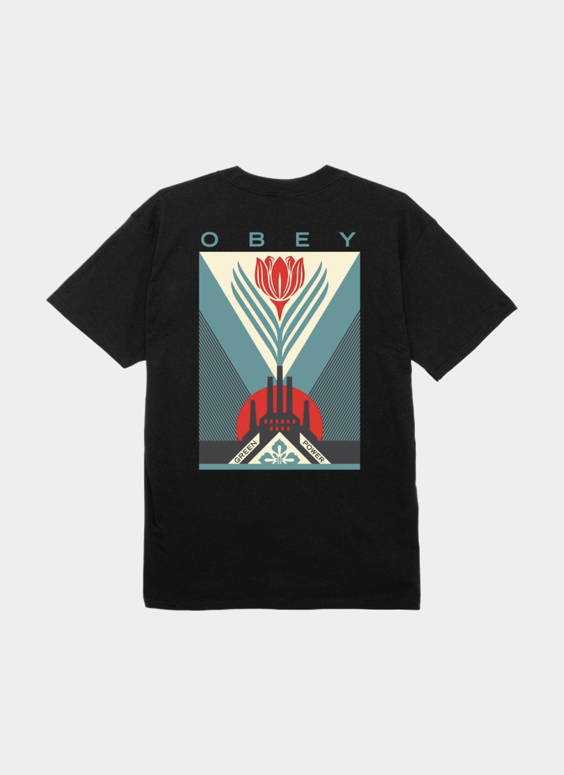Футболка ‘OBEY GREEN POWER FACTORY’ BLACK Футболка ‘OBEY GREEN POWER FACTORY’ BLACK
