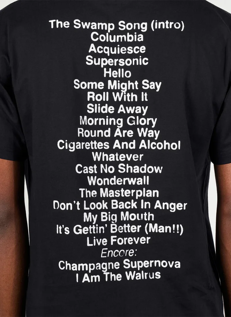 Футболка Pleasures х Oasis All Access T-Shirt Black