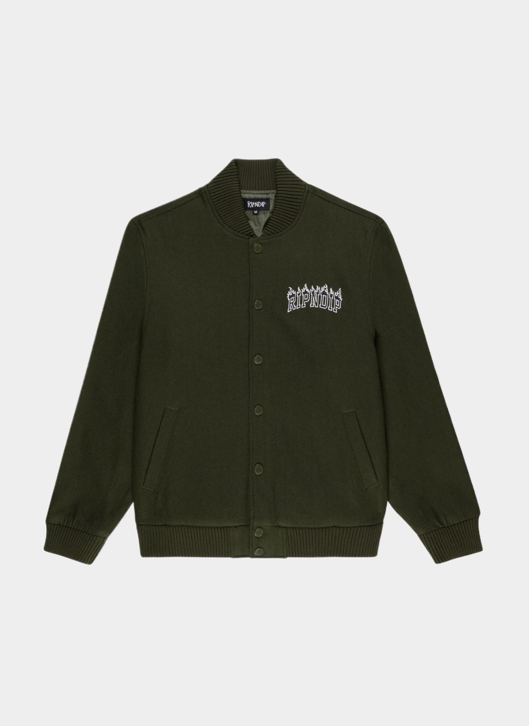Куртка ‘Fire Spirit Varsity Jacket’ Forest Green Куртка ‘Fire Spirit Varsity Jacket’ Forest Green