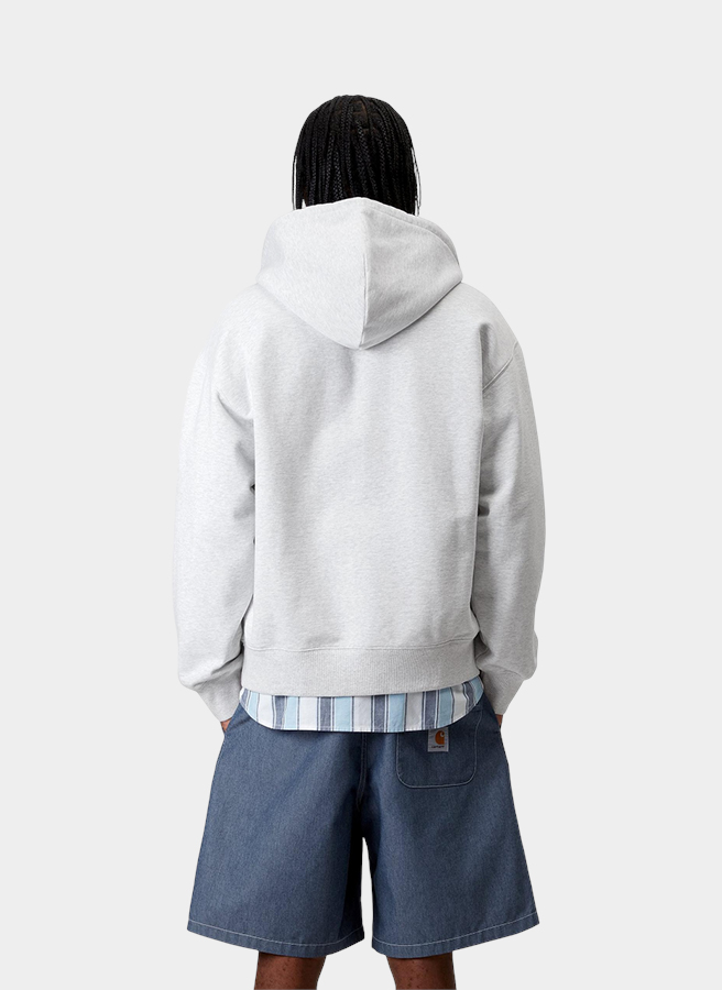 Худи на молнии ‘Hooded WIP Sweat Jacket’ ASH HEATHER (STONE WASHED) Худи на молнии ‘Hooded WIP Sweat Jacket’ ASH HEATHER (STONE WASHED)