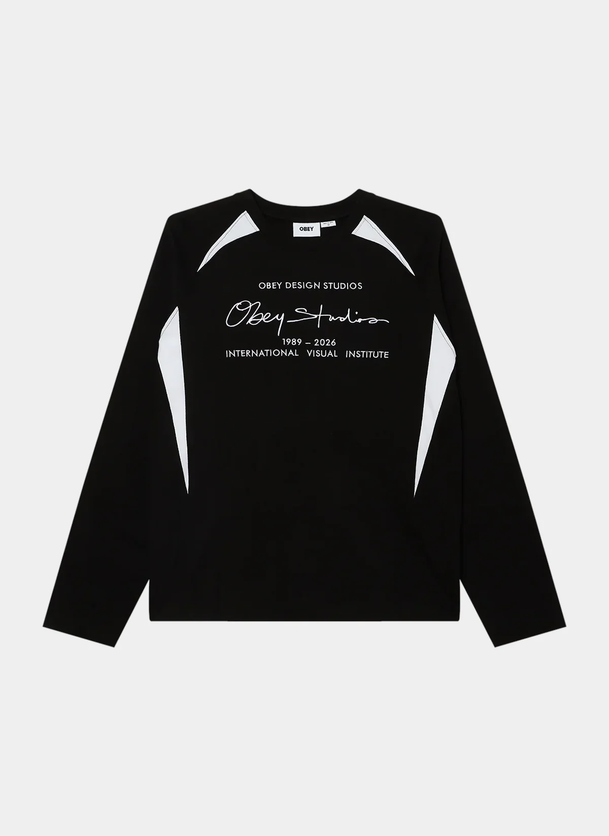 Лонгслив Obey League Shirt Ls Black Multi