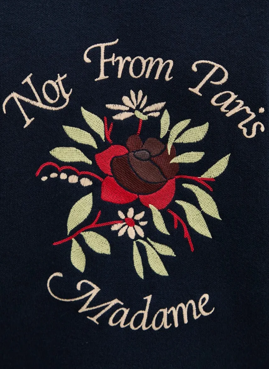 Свитер Le Maille Slogan Fleurs