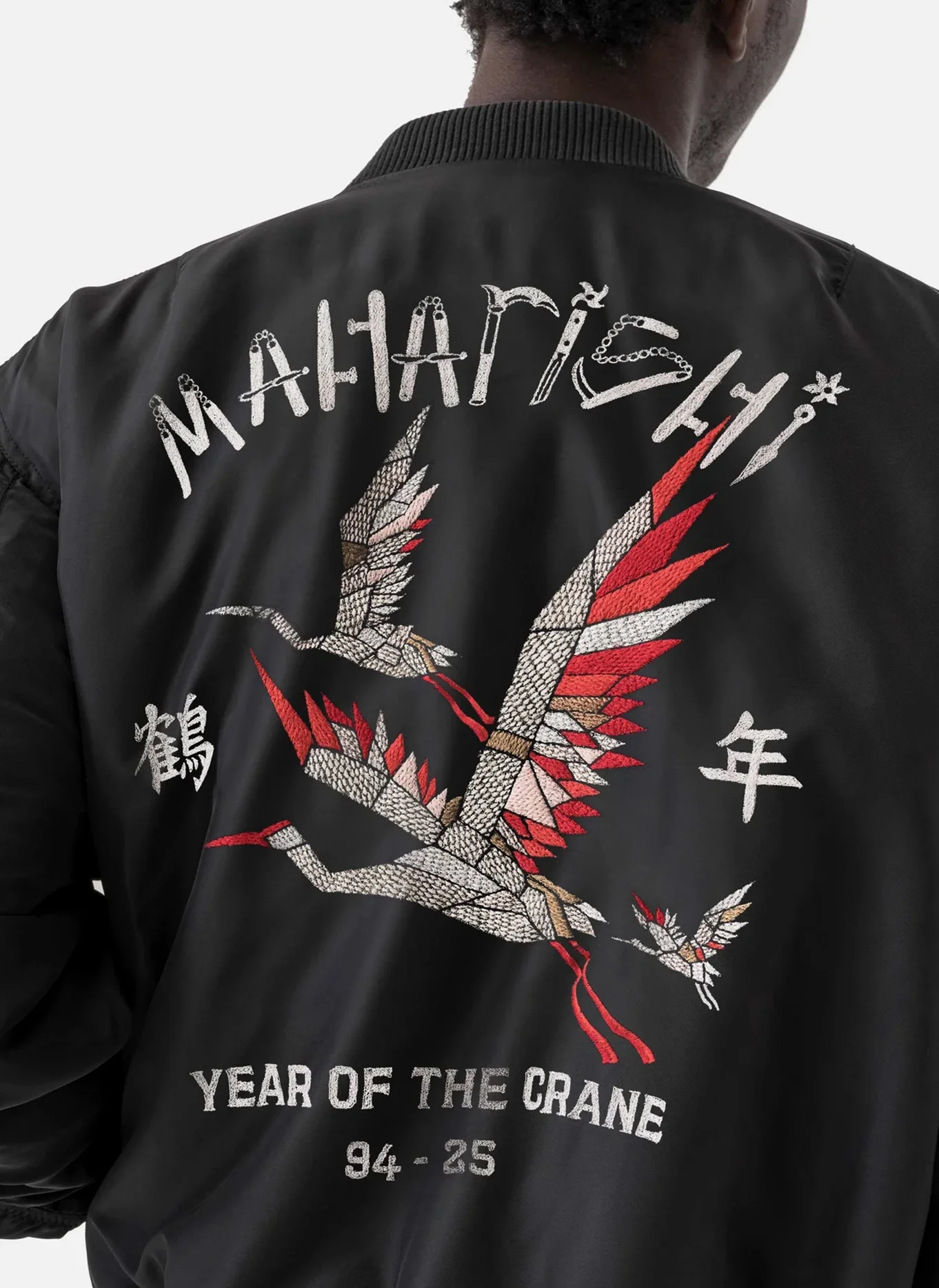 Бомбер Year of the Crane MA1 Jacket  Black