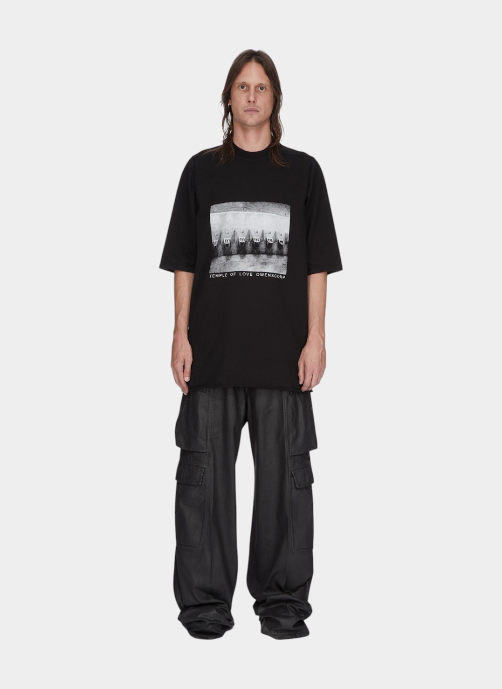 Футболка Temple Of Love Jumbo Print SS T-Shirt  Black / Milk