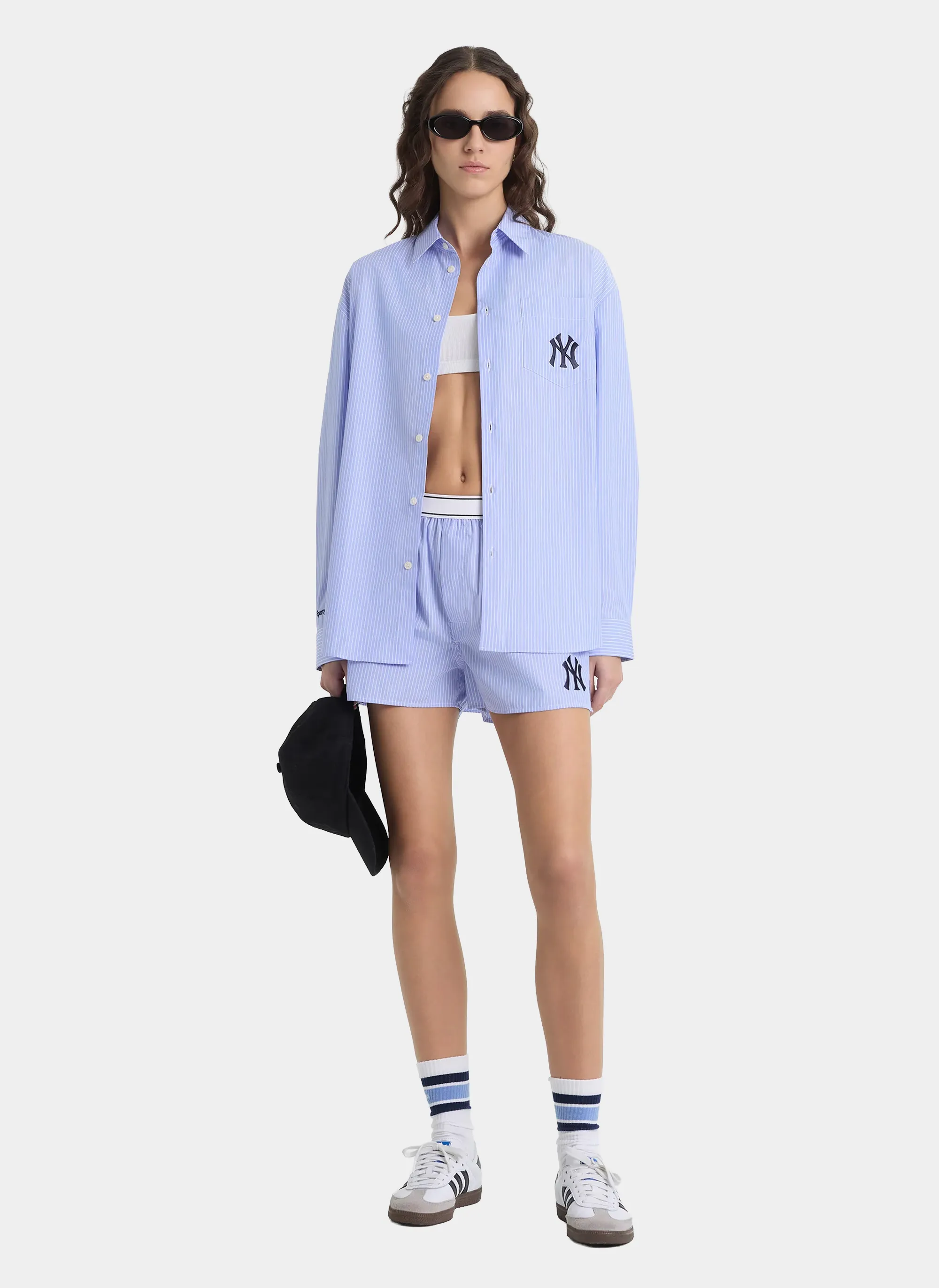 Рубашка Heritage Yankees Serif Oversized Shirt Blue Stripe