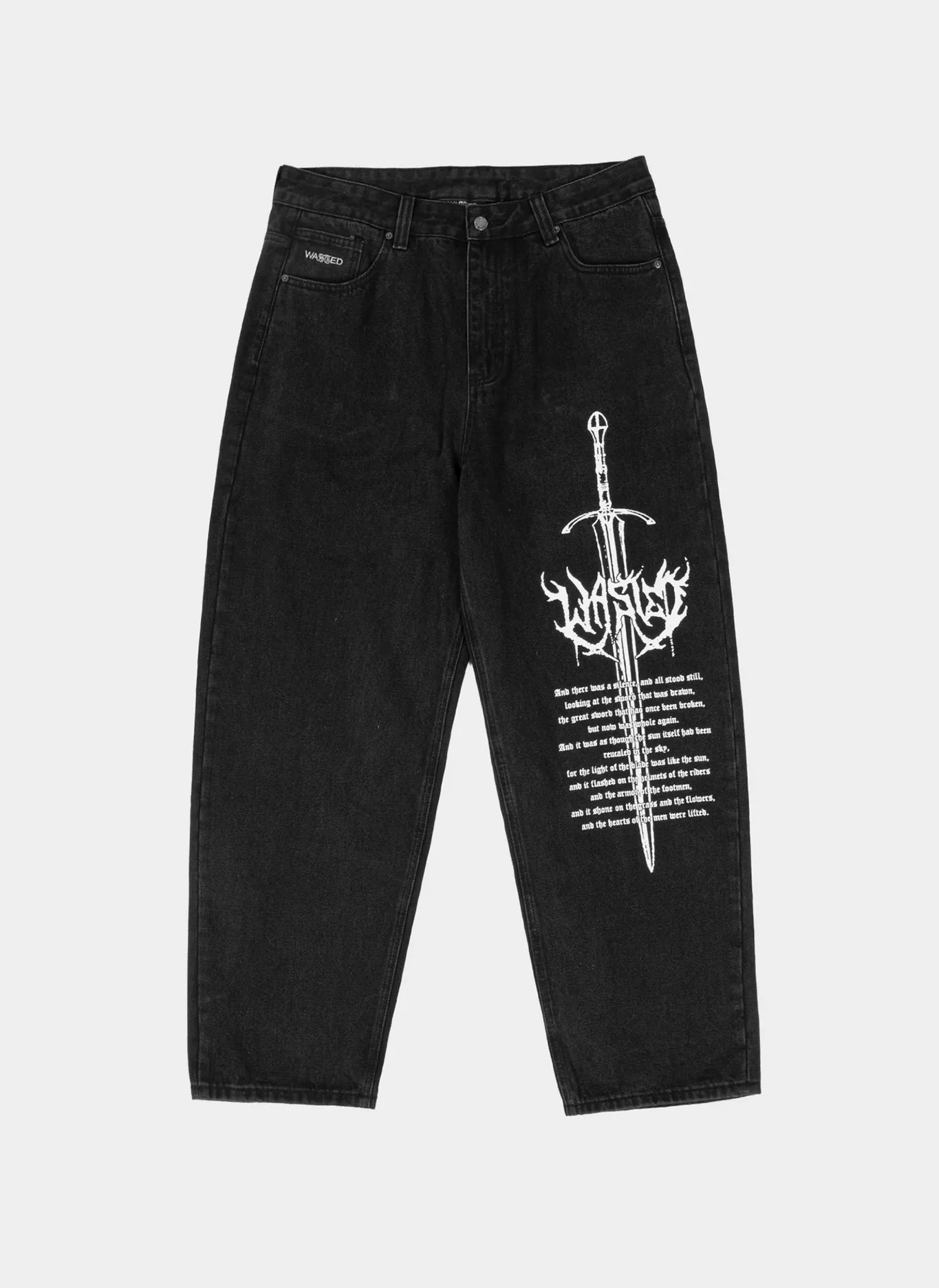 Джинсы Sword Casper Pant Faded Black