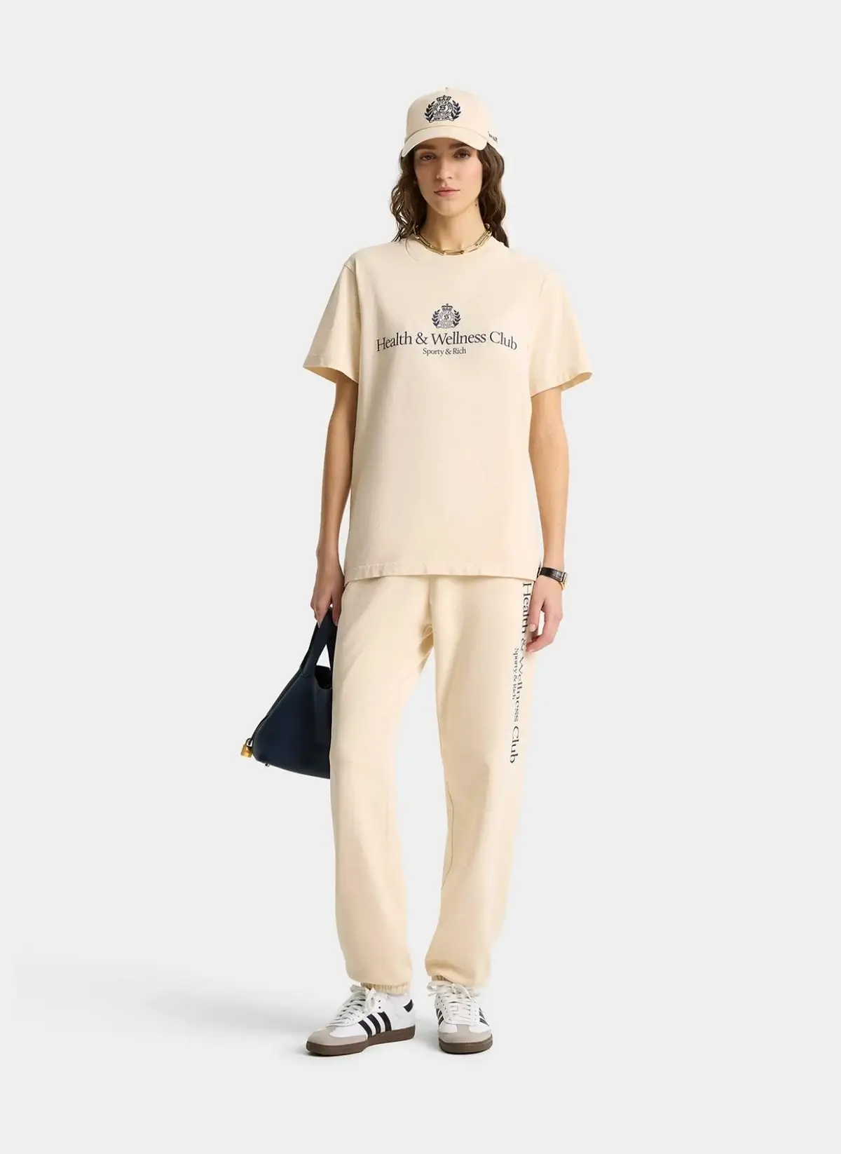 Брюки H&W Crest Sweatpant Cream