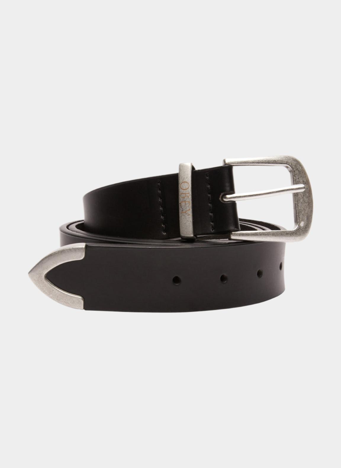 Ремень ‘OBEY LEATHER BELT’ Black Ремень ‘OBEY LEATHER BELT’ Black