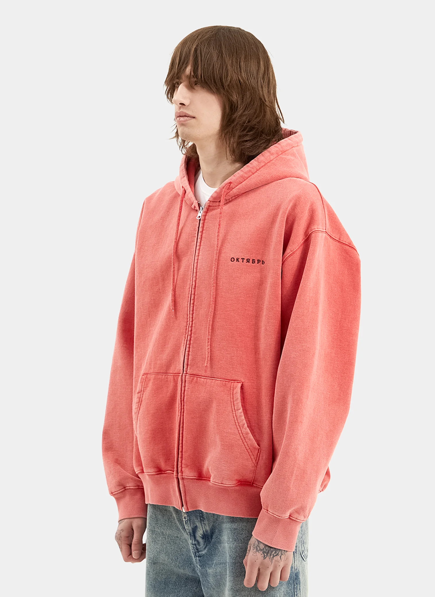 Худи на молнии OG Logo Zip Hood Red