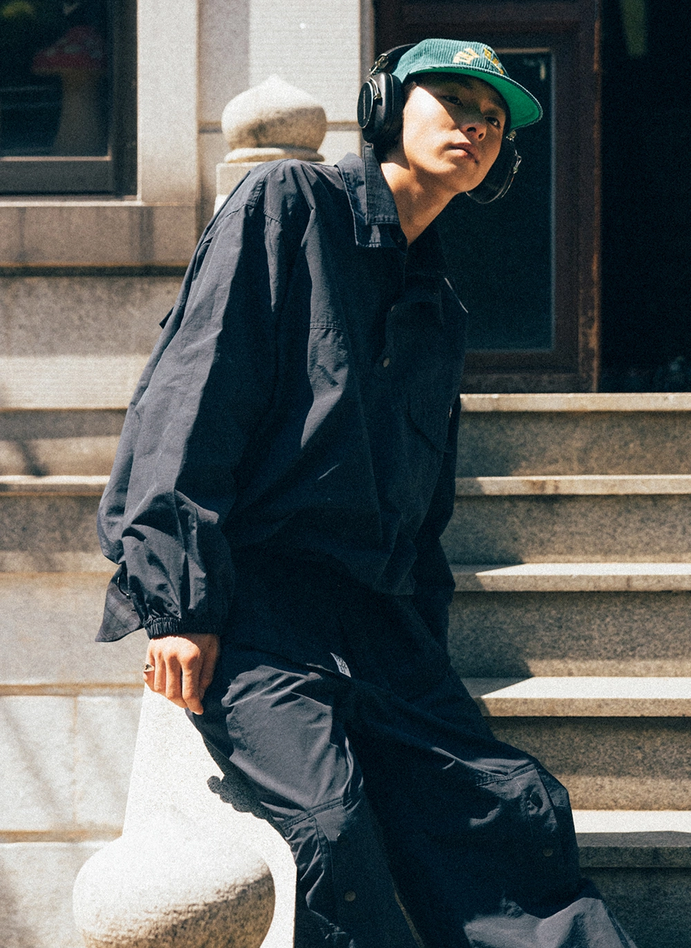 Пуловер Perky Button Collar Pullover Black