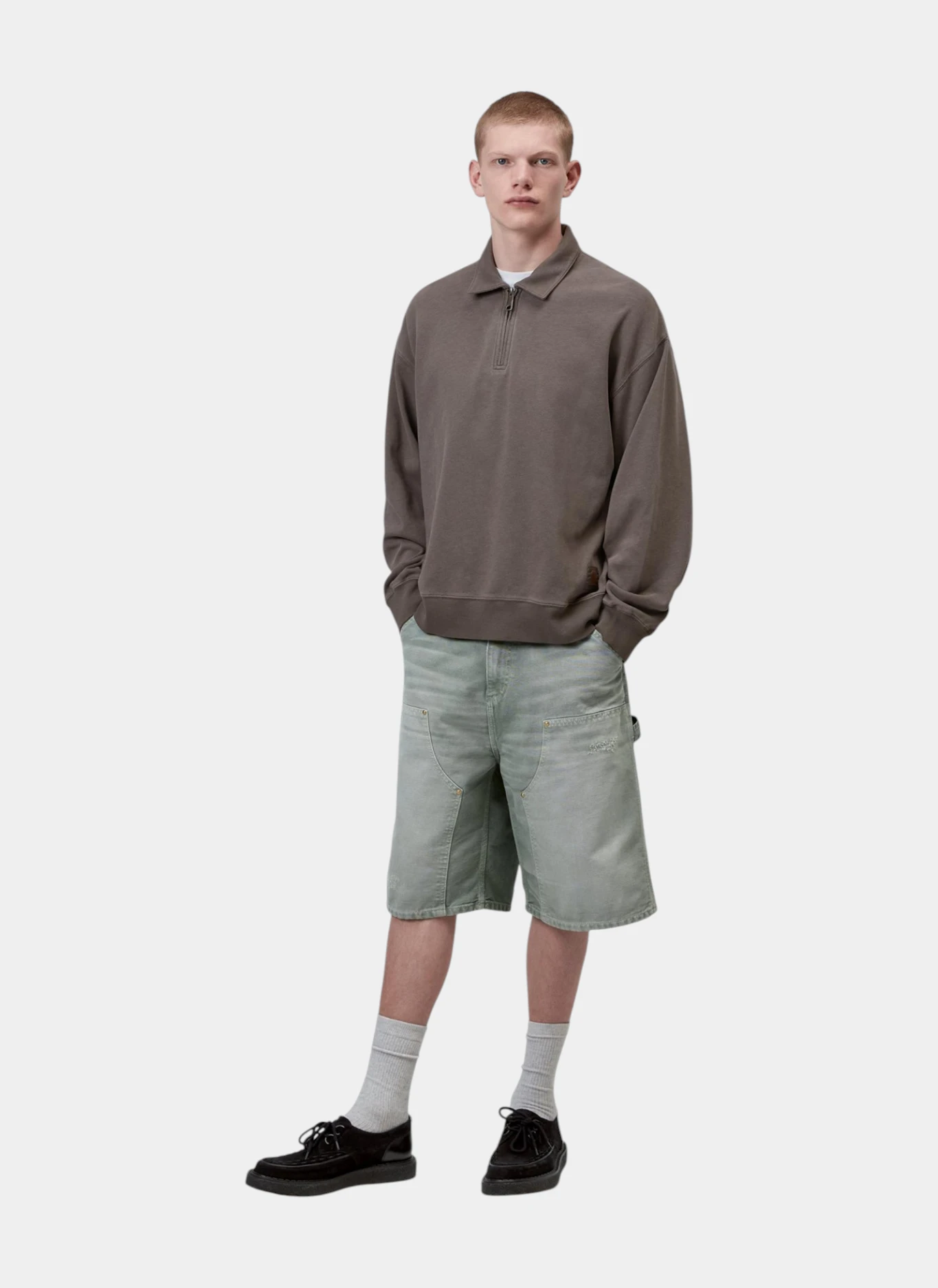 Свитшот-поло Harper Polo Tobacco (Garment Dyed)