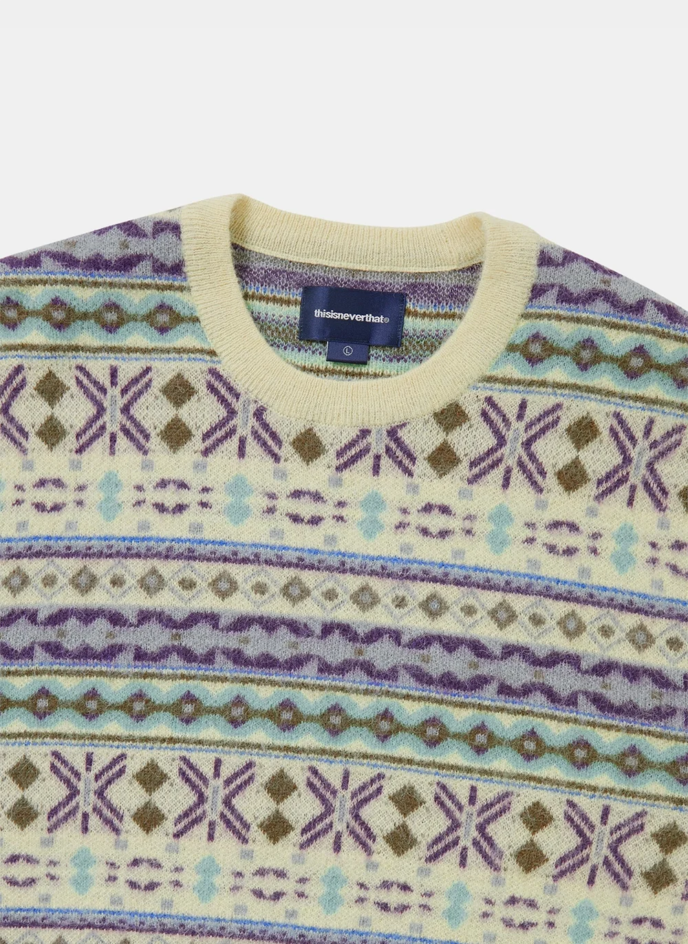 Свитер TNT Fair Isle Knit Sweater Lemon