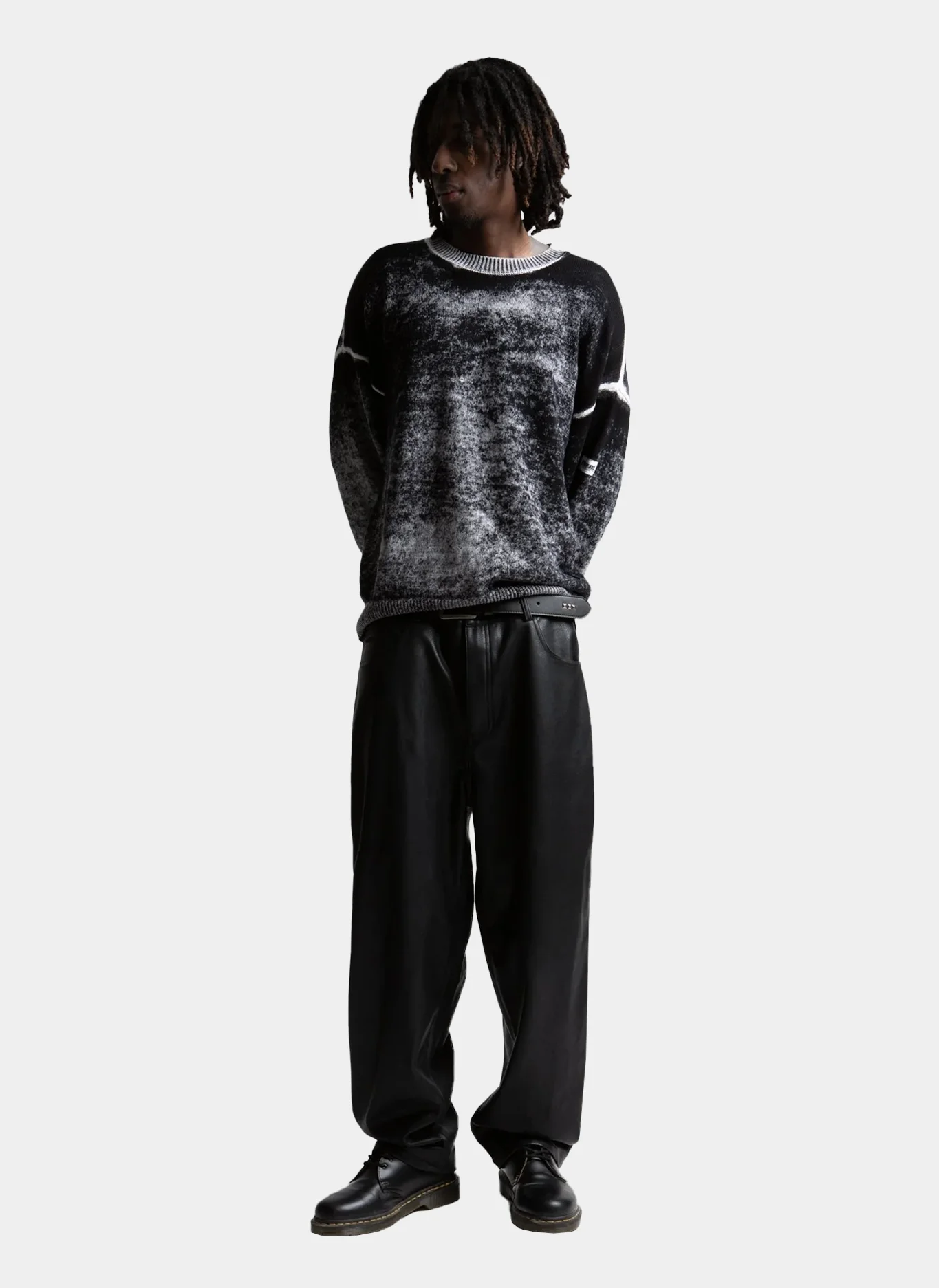 Брюки Faux Leather Casper Pant Black