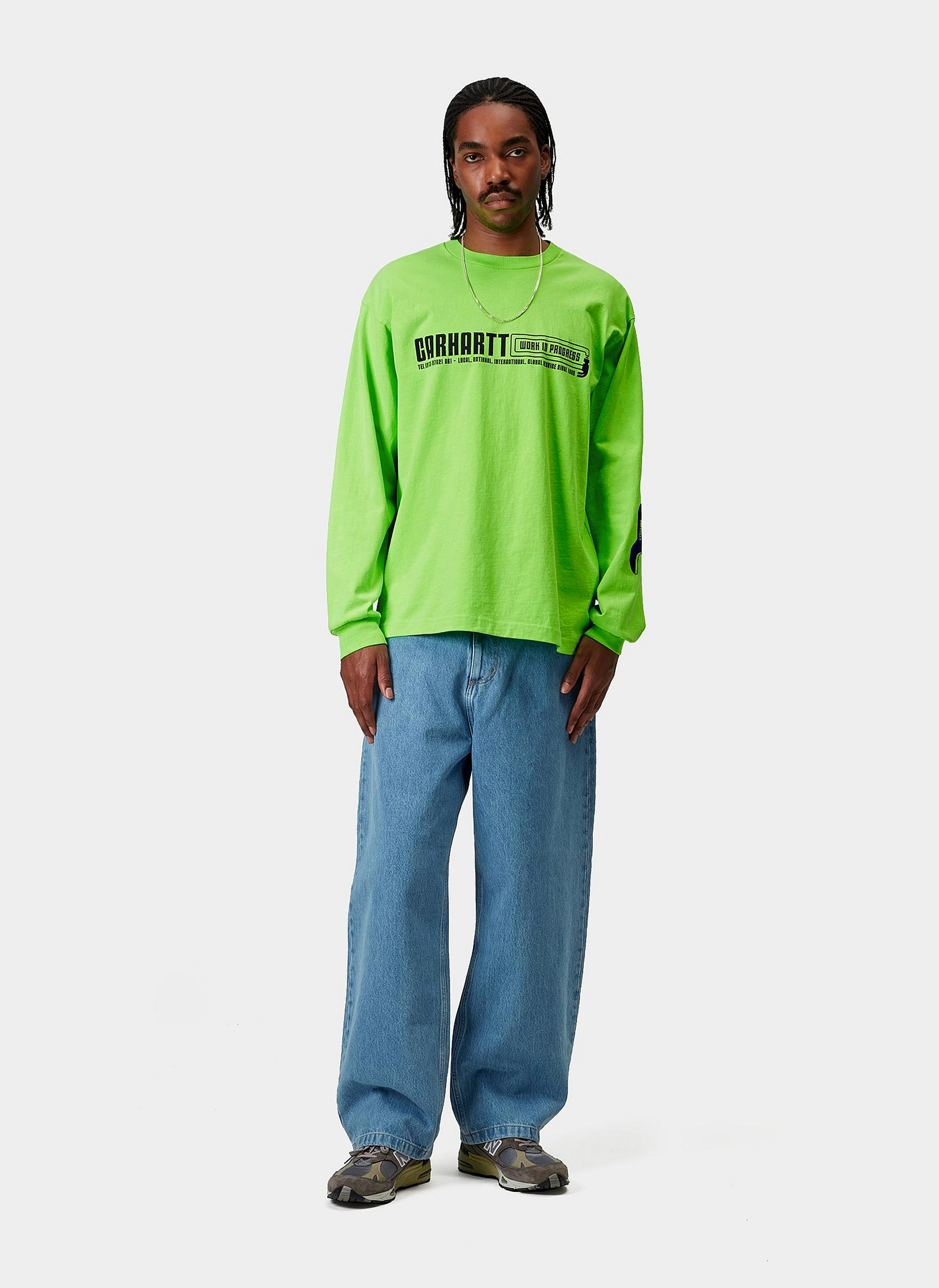 Лонгслив ‘L/S Industry T-Shirt’ LUMO GREEN / BLACK (GARMENT DYED) Лонгслив ‘L/S Industry T-Shirt’ LUMO GREEN / BLACK (GARMENT DYED)