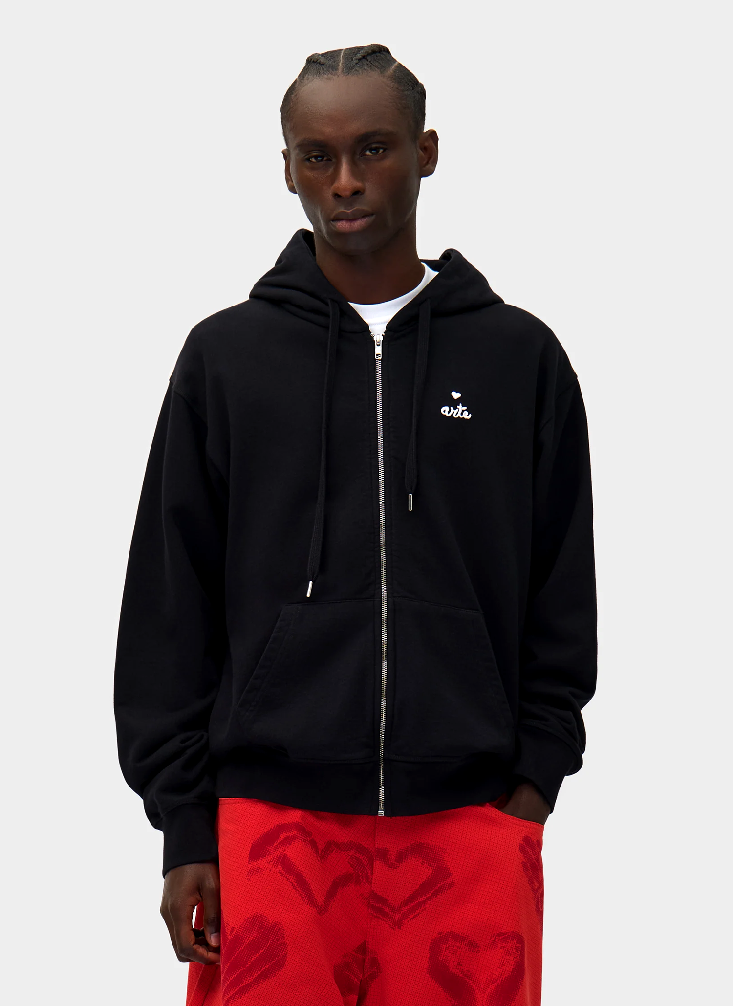 Худи на молнии Heart Zip Hoodie Black Худи на молнии Heart Zip Hoodie Black