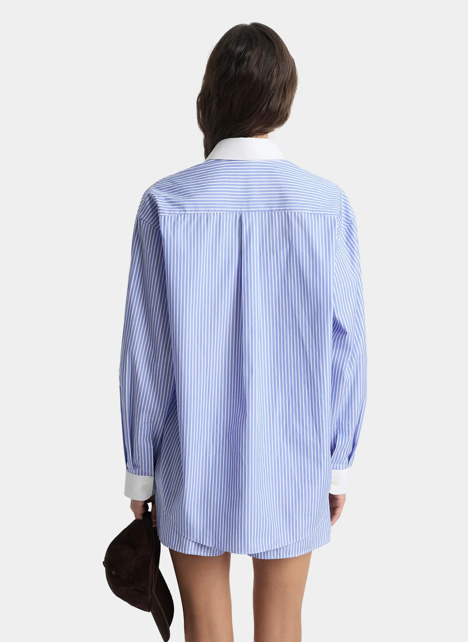 Рубашка NY Crest Oversized Shirt Navy Stripe