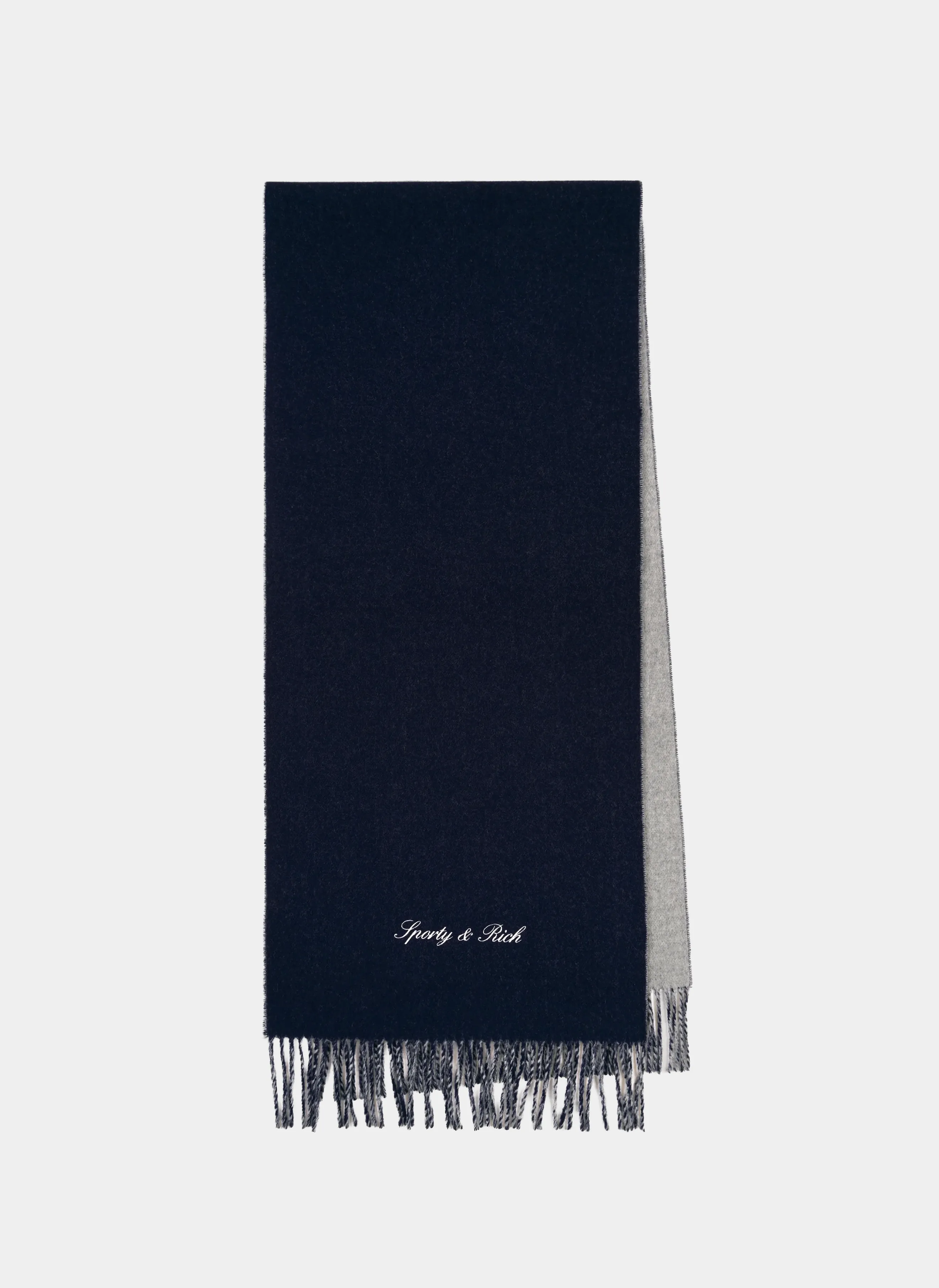 Шарф Signature Logo Duo Scarf Light Gray/Navy