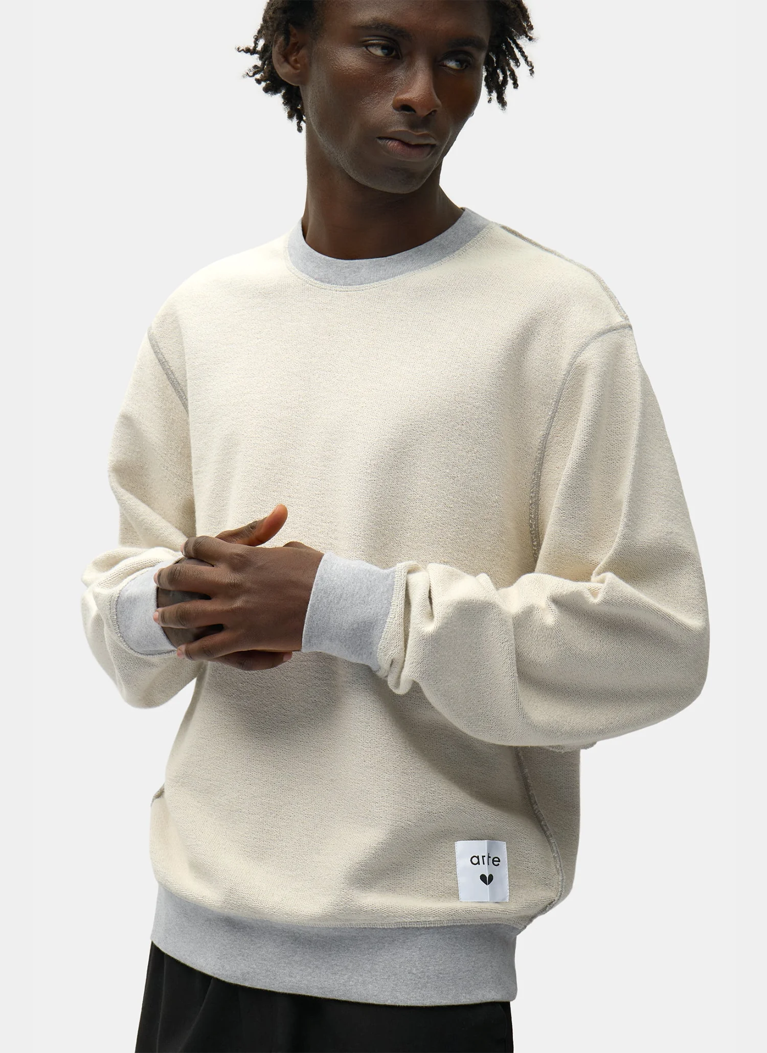 Свитшот Reversible Label Crewneck Grey