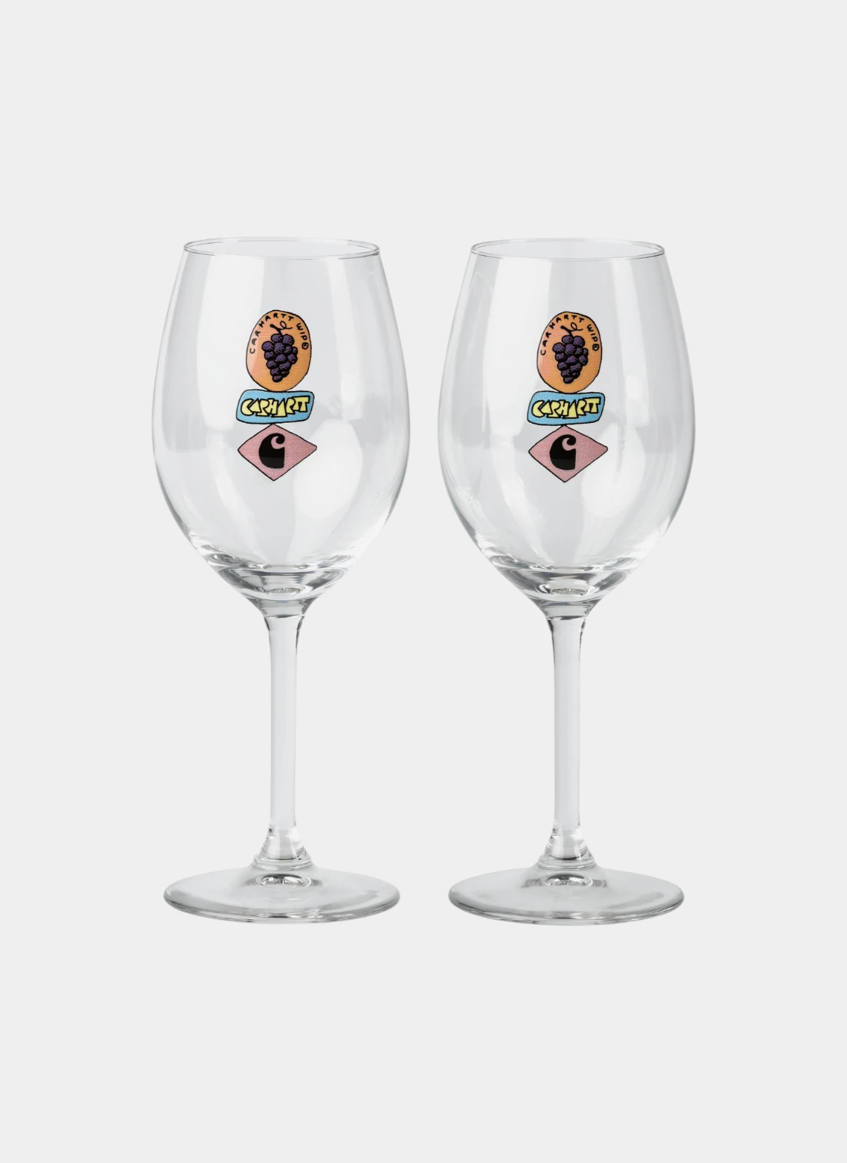 Винный бокал ( набор 2 шт. ) Stacked Grapes Wine Glass Set Clear