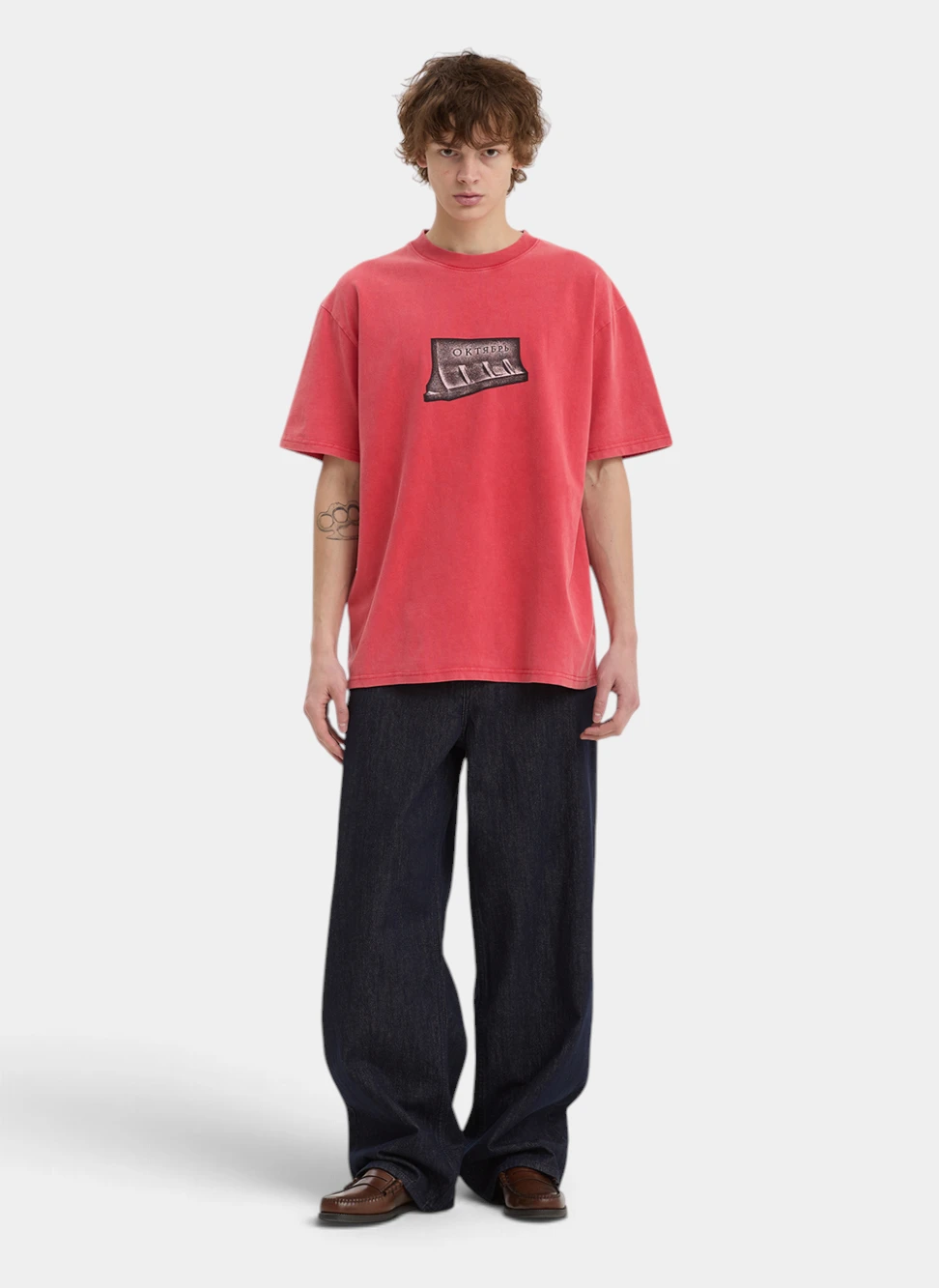 Джинсы OG Logo Baggy Denim Raw